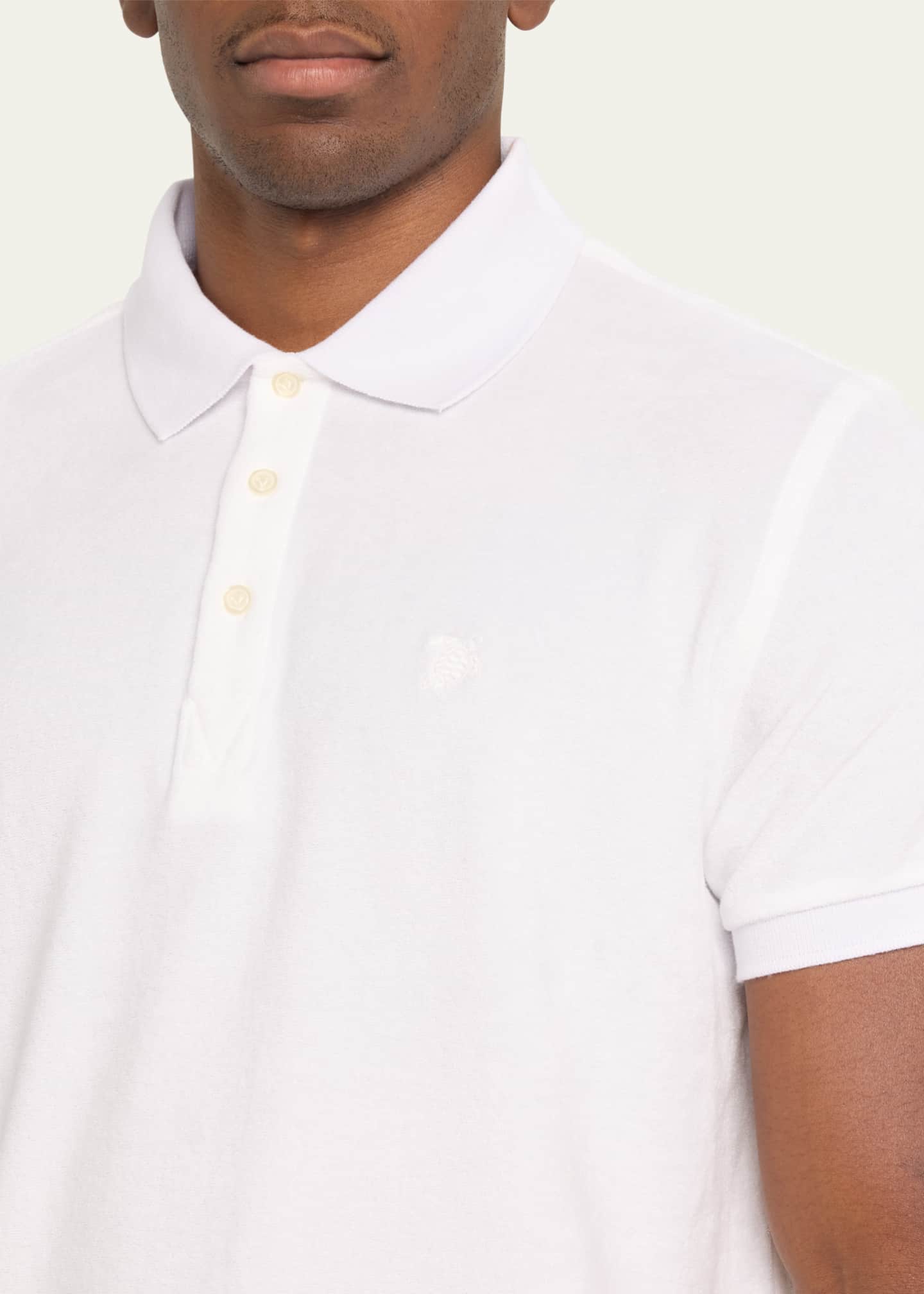 Vilebrequin Men's Solid Terry Polo Shirt Image 5 of 5