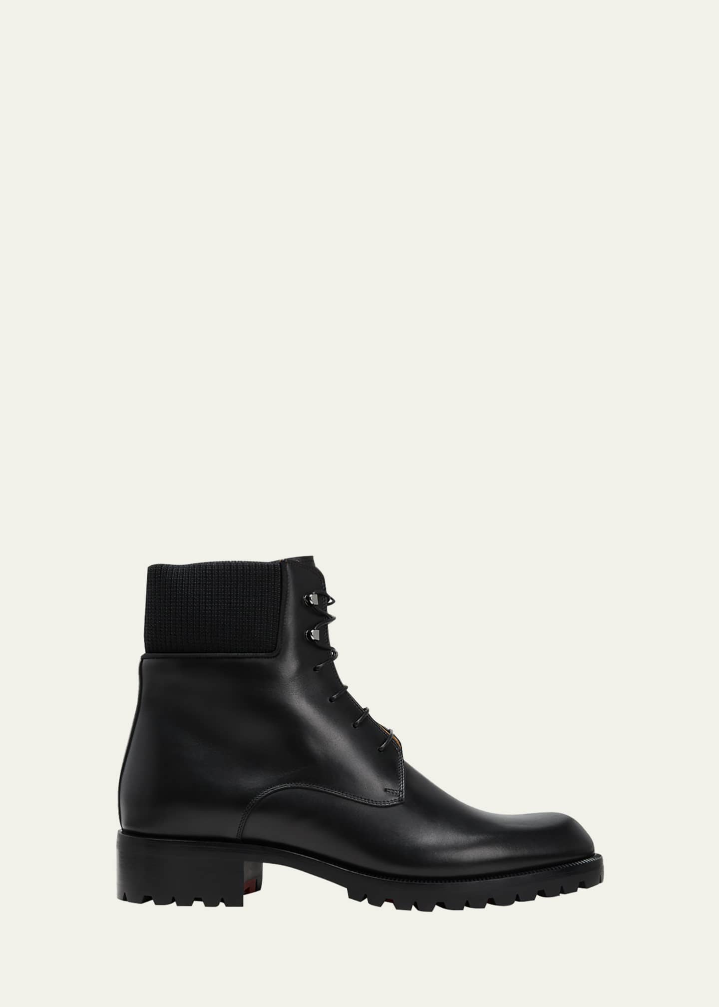 Christian Louboutin Black Leather Trapman Boots