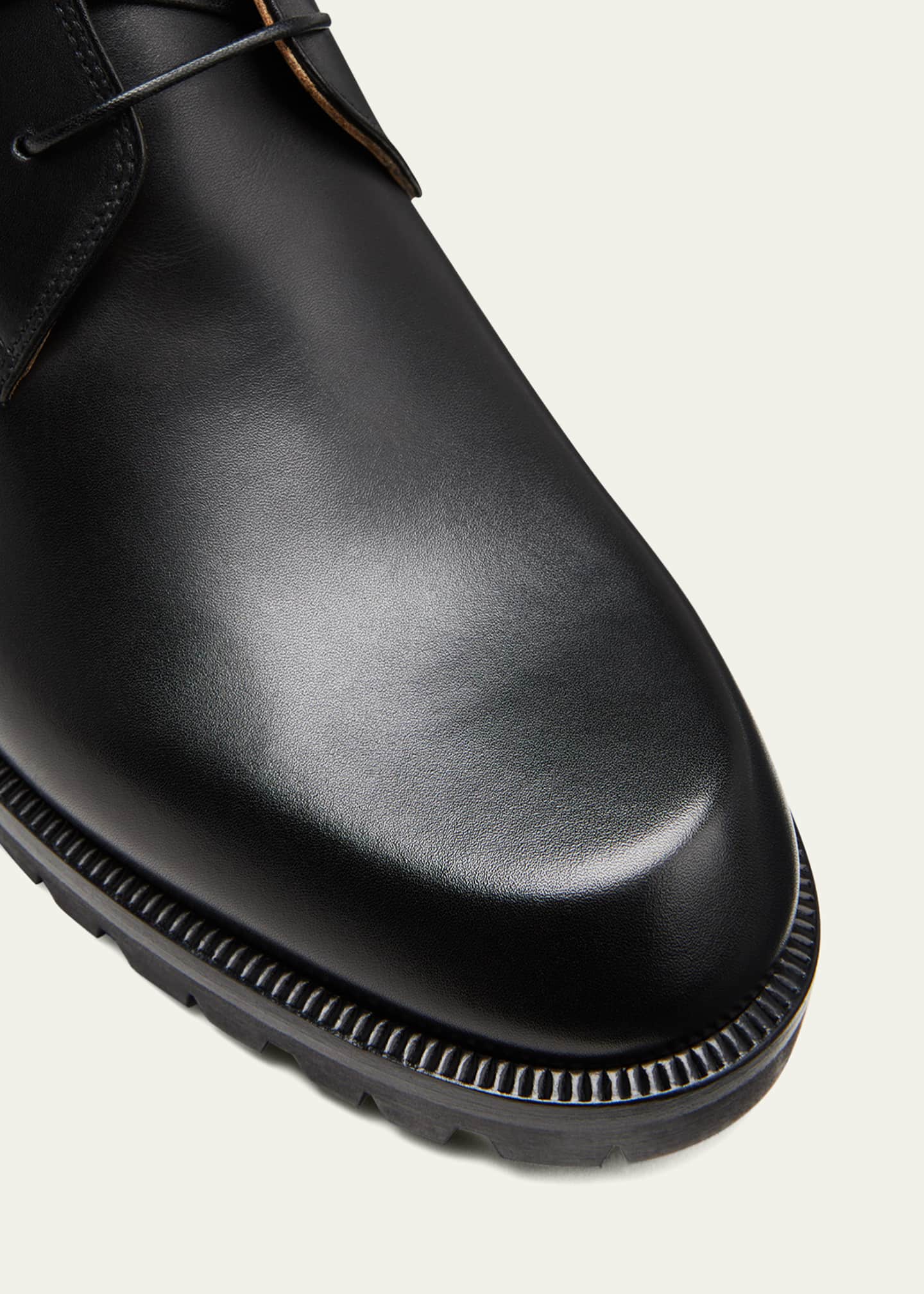 Christian Louboutin Men's Trapman Leather Hiking Boots - Black - Size 44.5 (11.5)