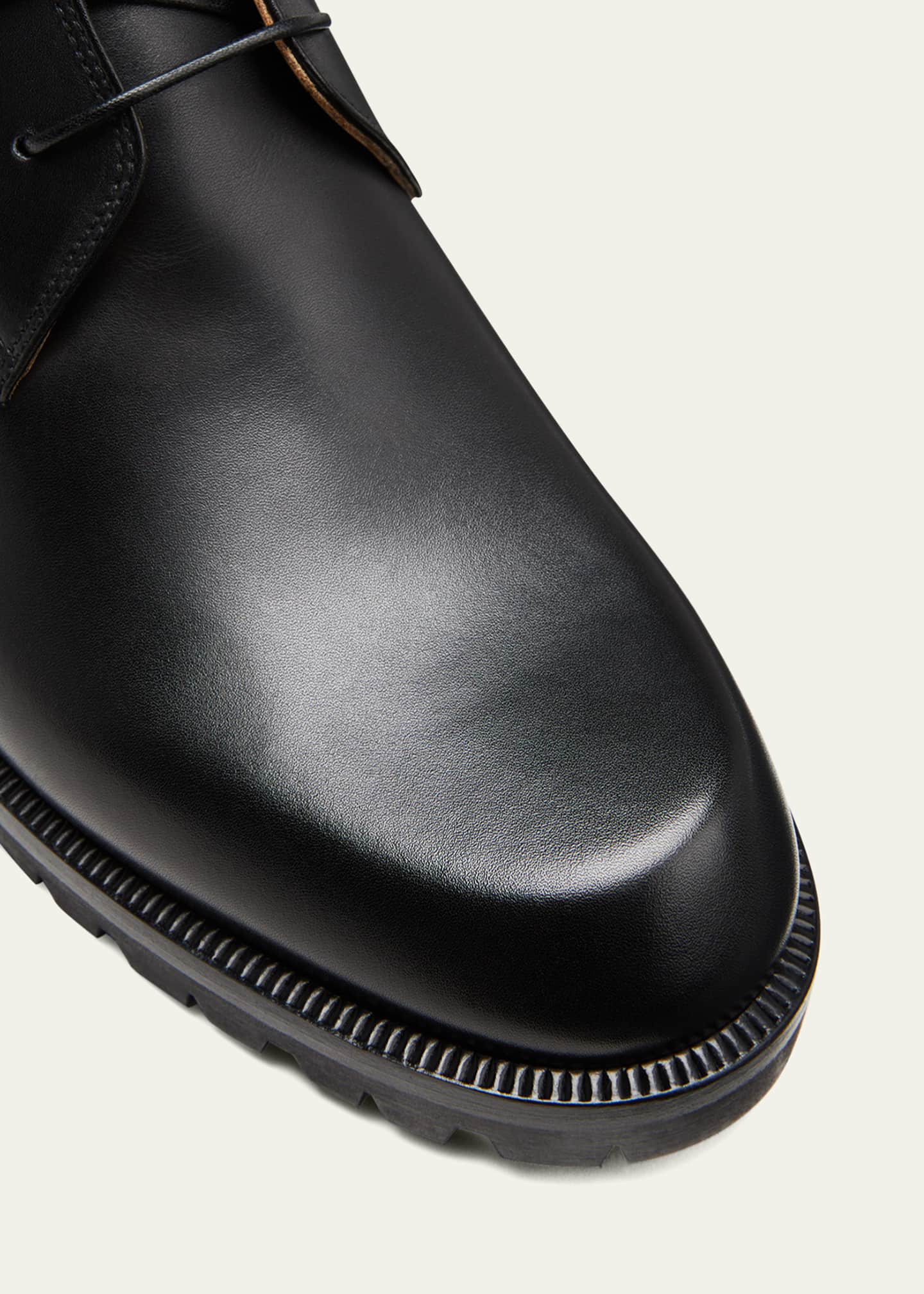 Christian Louboutin Men s Trapman Red Sole Leather Combat Boots