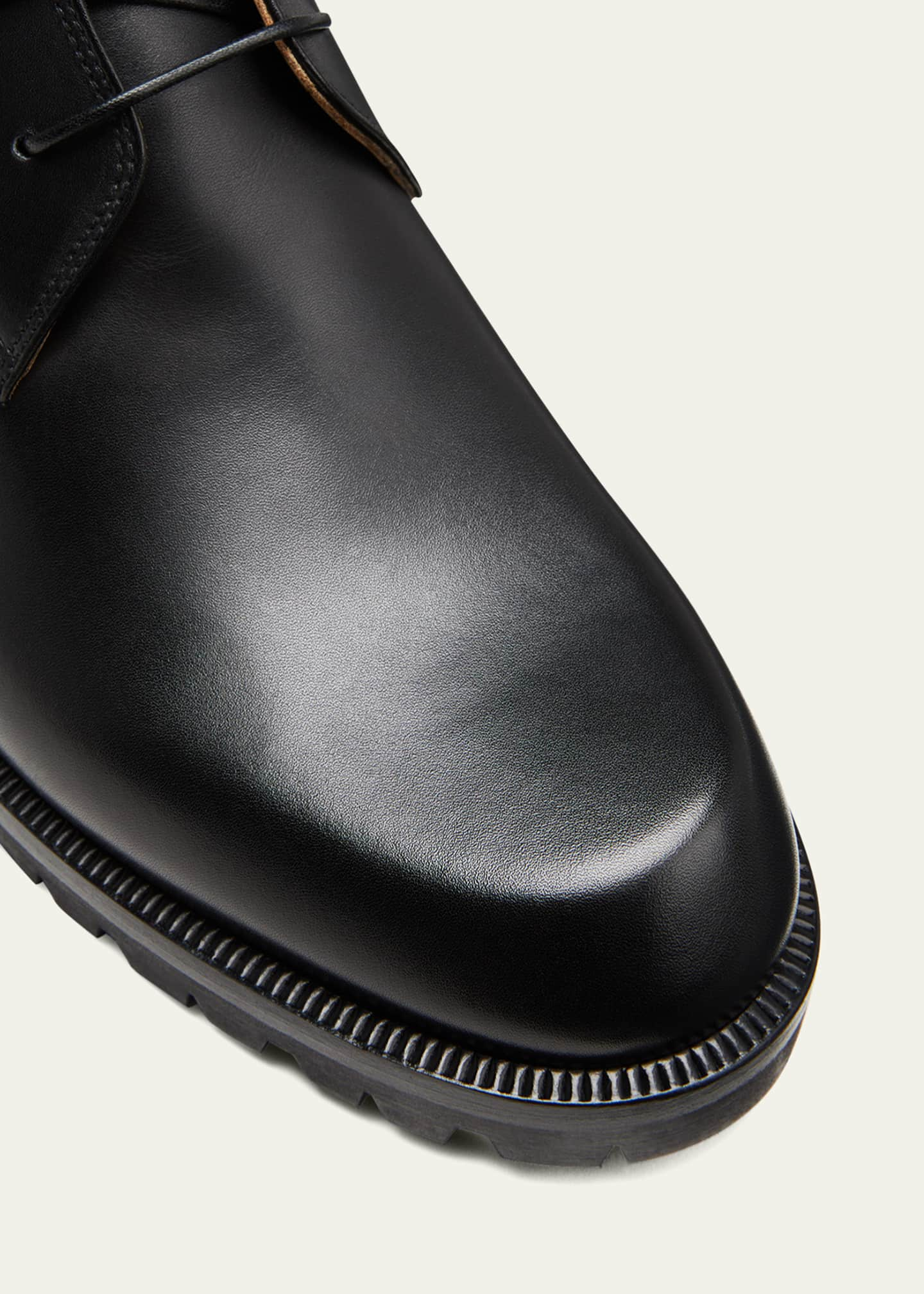 Christian Louboutin Black Leather Trapman Boots