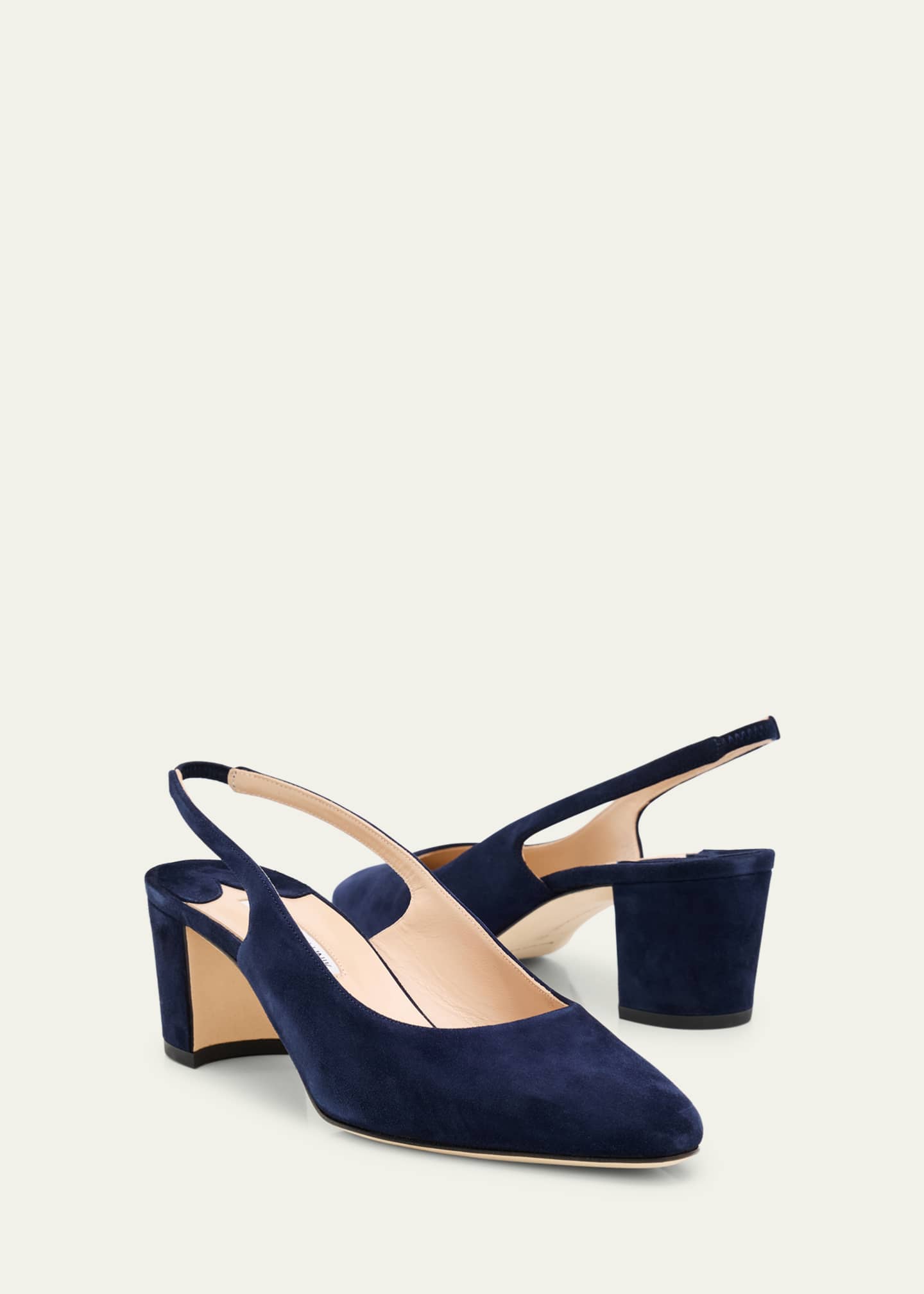 Manolo Blahnik Allurasan Suede Slingback Pumps - Bergdorf Goodman