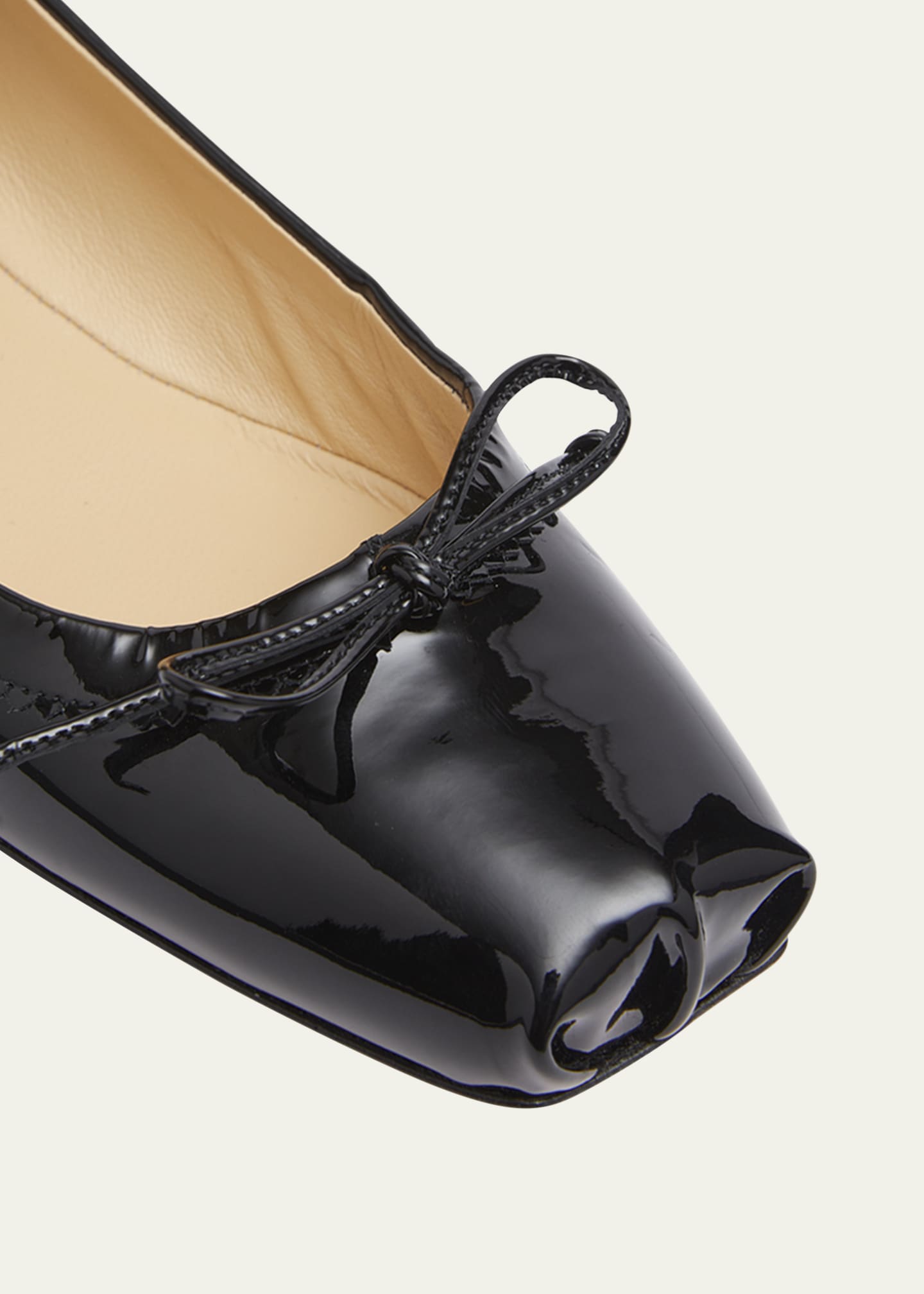 Christian Louboutin Mamadrague Patent-leather Ballet Flats