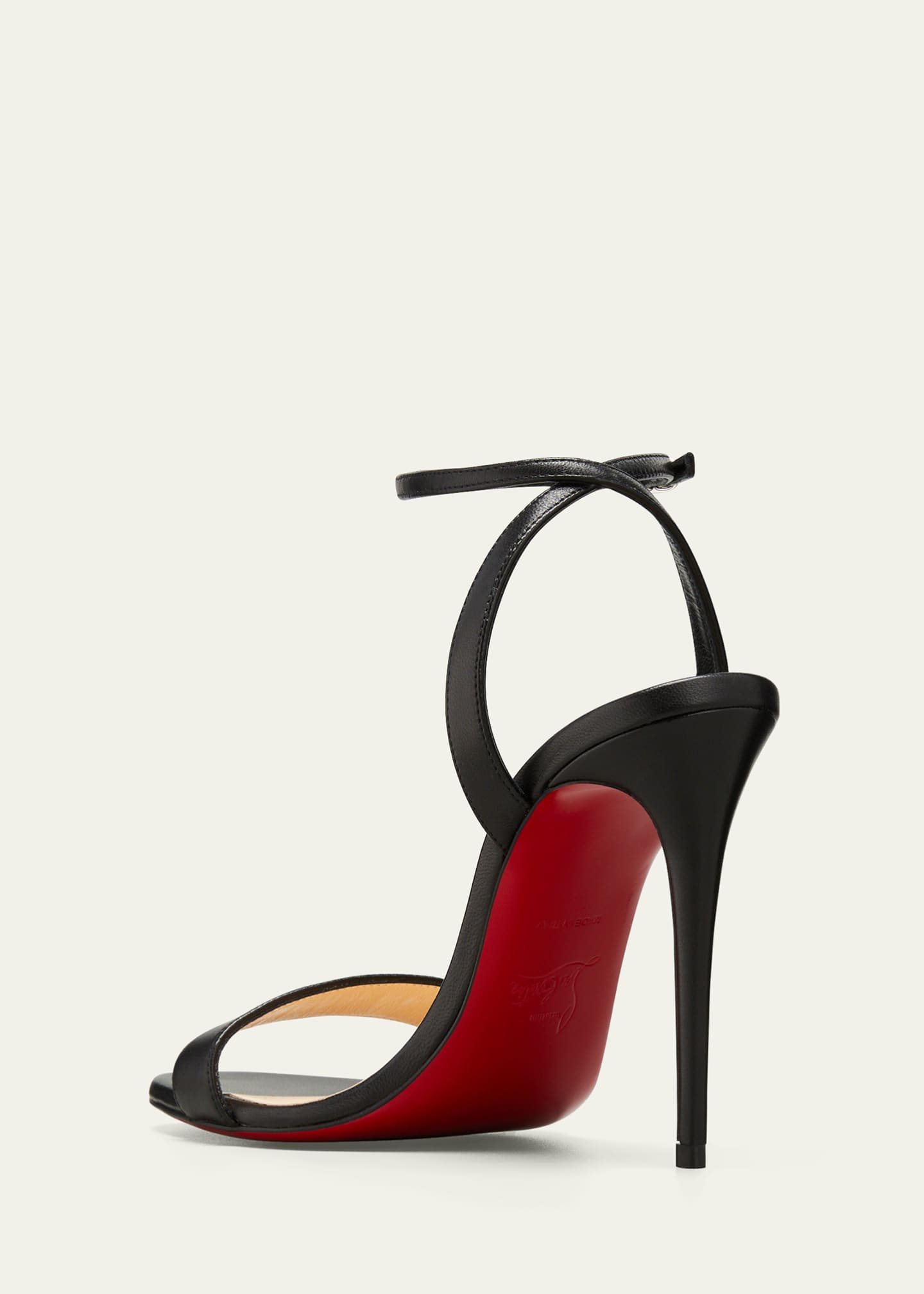 Christian Louboutin Loubigirl Ankle-Strap Red Sole Sandals Gummy