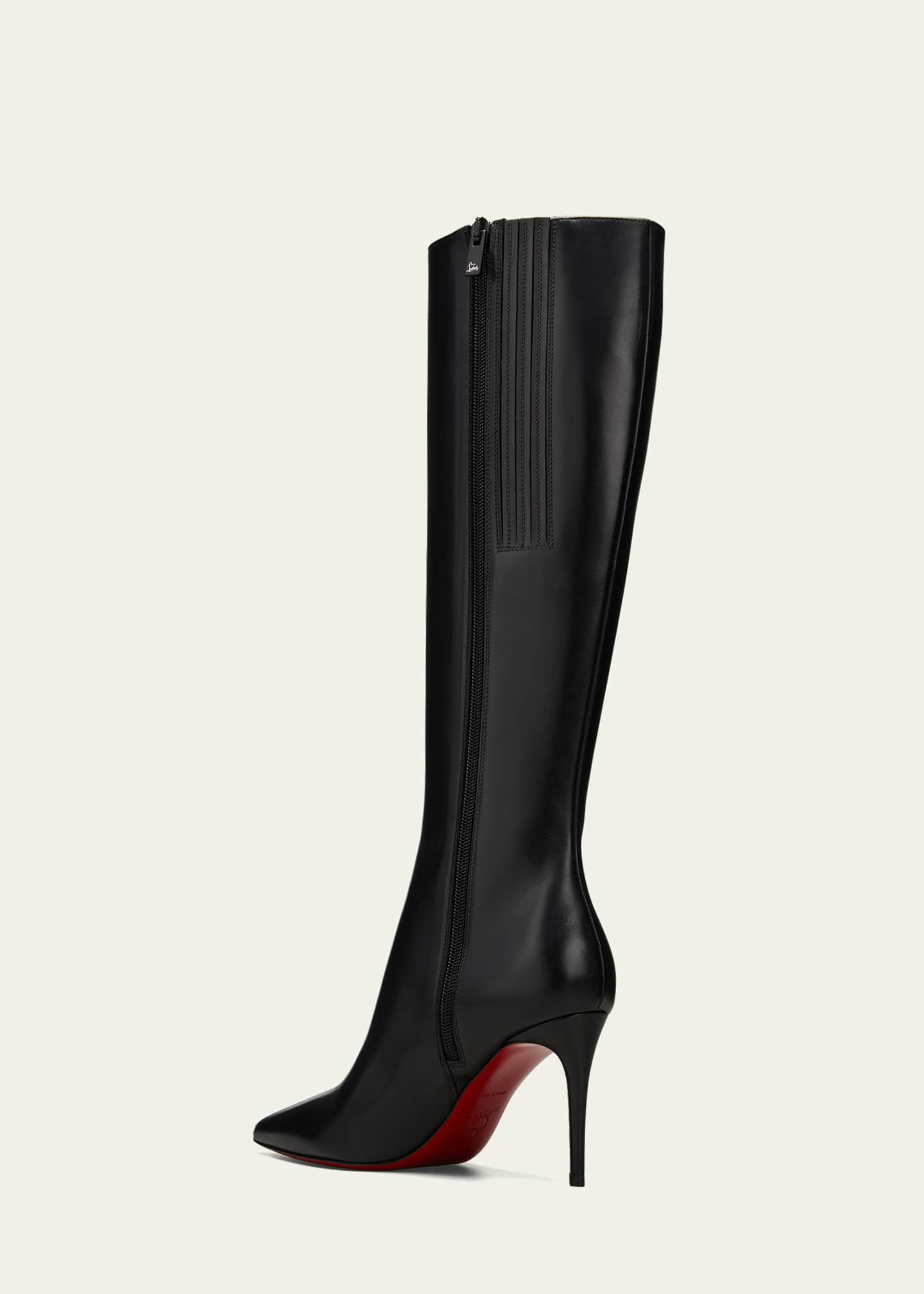 Red bottom over the knee boots 2025
