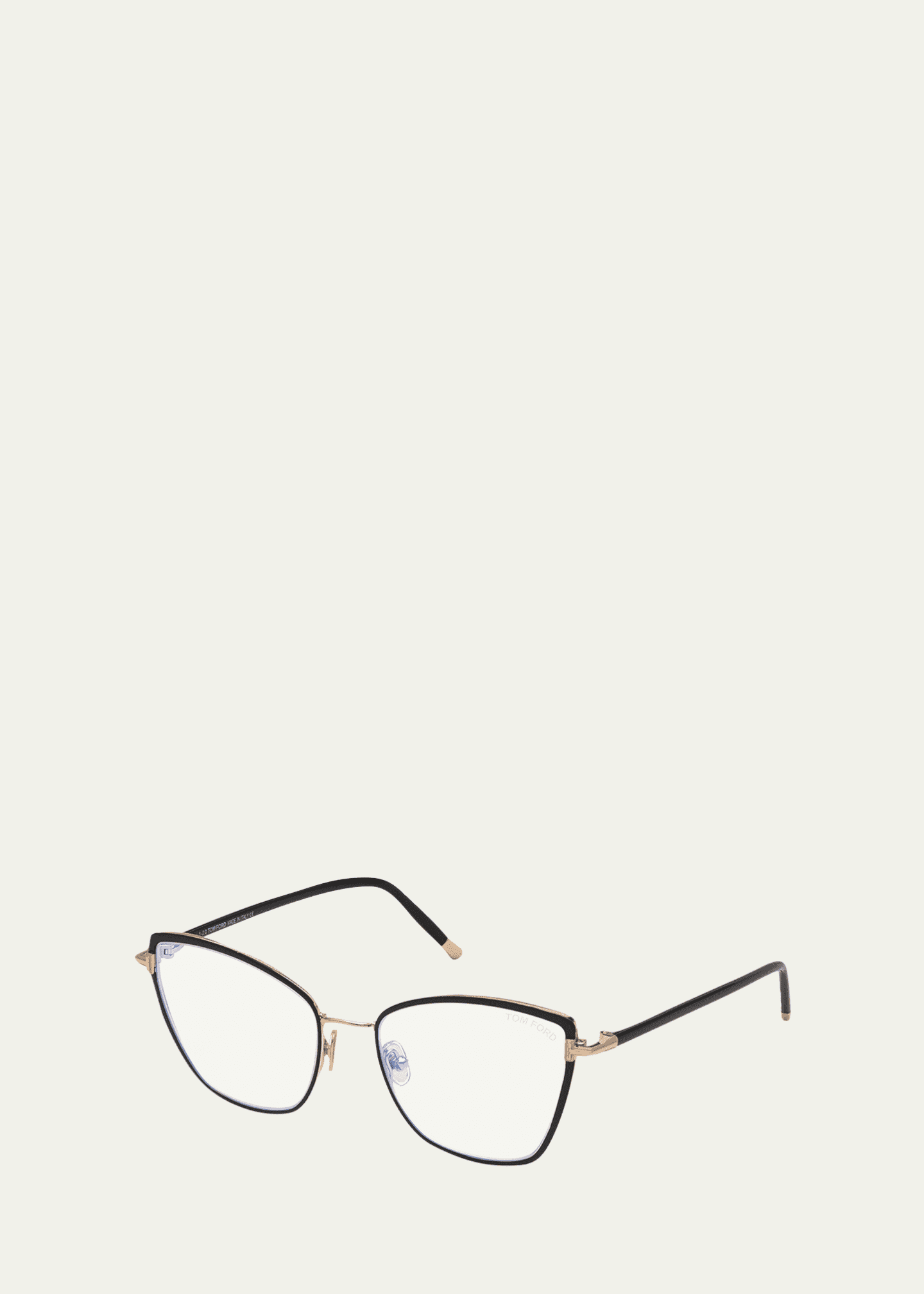 TOM FORD Blue Light Blocking Square Metal Optical Glasses - Bergdorf ...