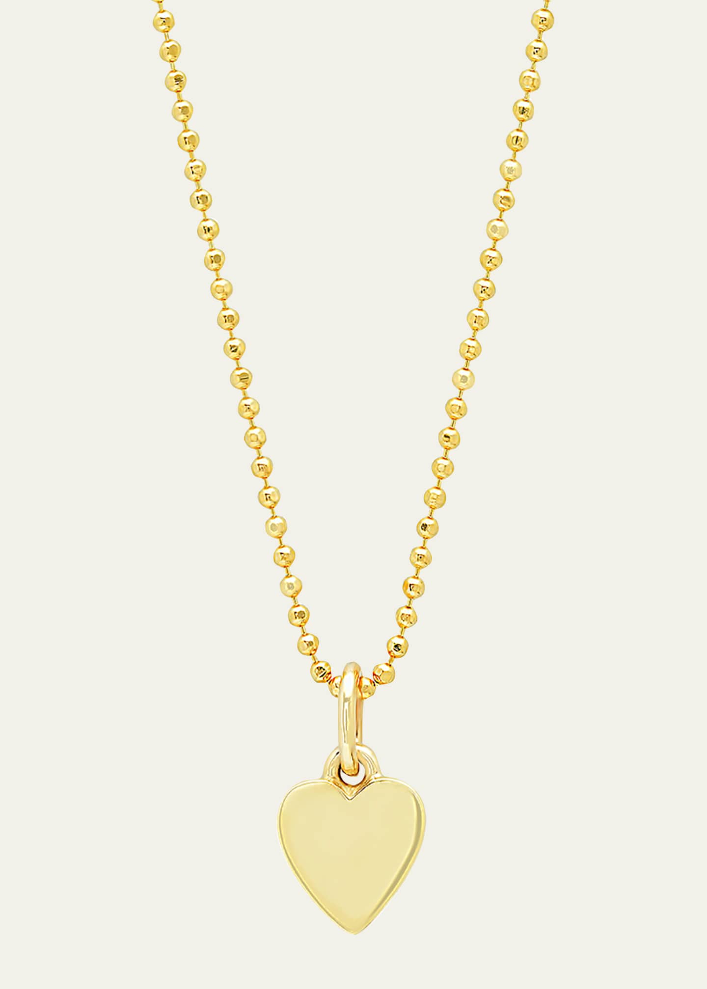 Jennifer Meyer 18k Heart Charm Necklace