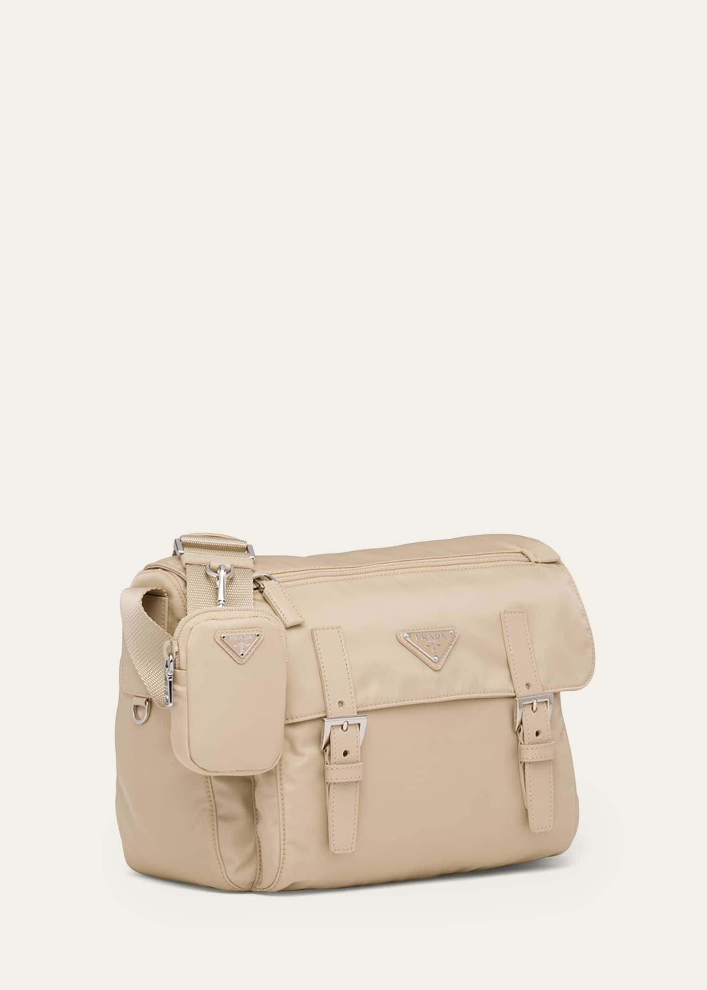 Prada Single Pocket Re-Nylon Shoulder Messenger Bag Image 2 of 5