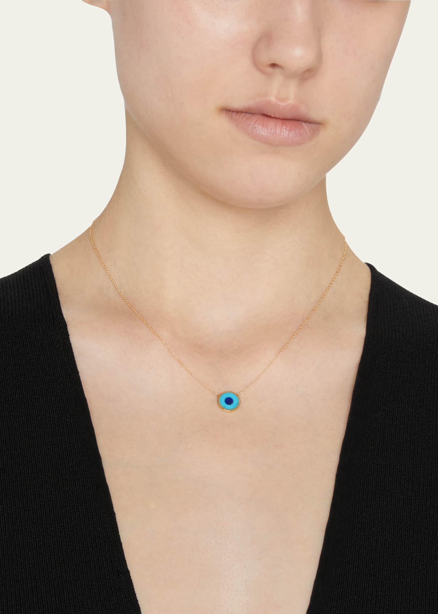 Jennifer Meyer 18k Mini Evil Eye Necklace Bergdorf Goodman