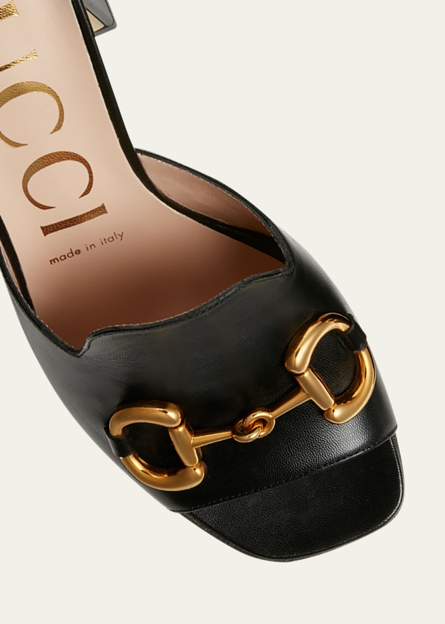 Gucci Women's Mid Heel Pump with Horsebit - Black - Size 8.5