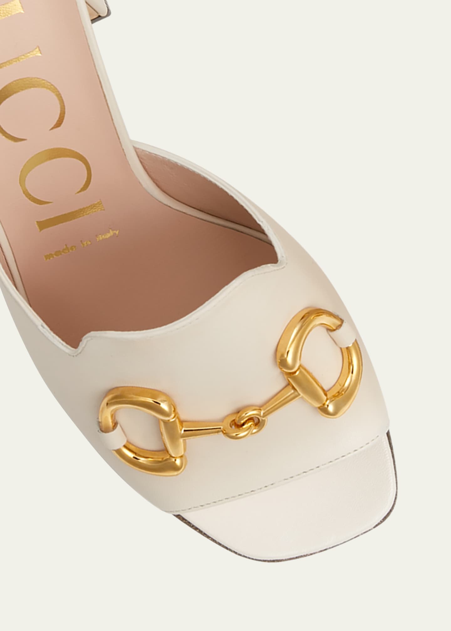 Gucci Women s Slide Sandal with Horsebit Mystic White Size 5