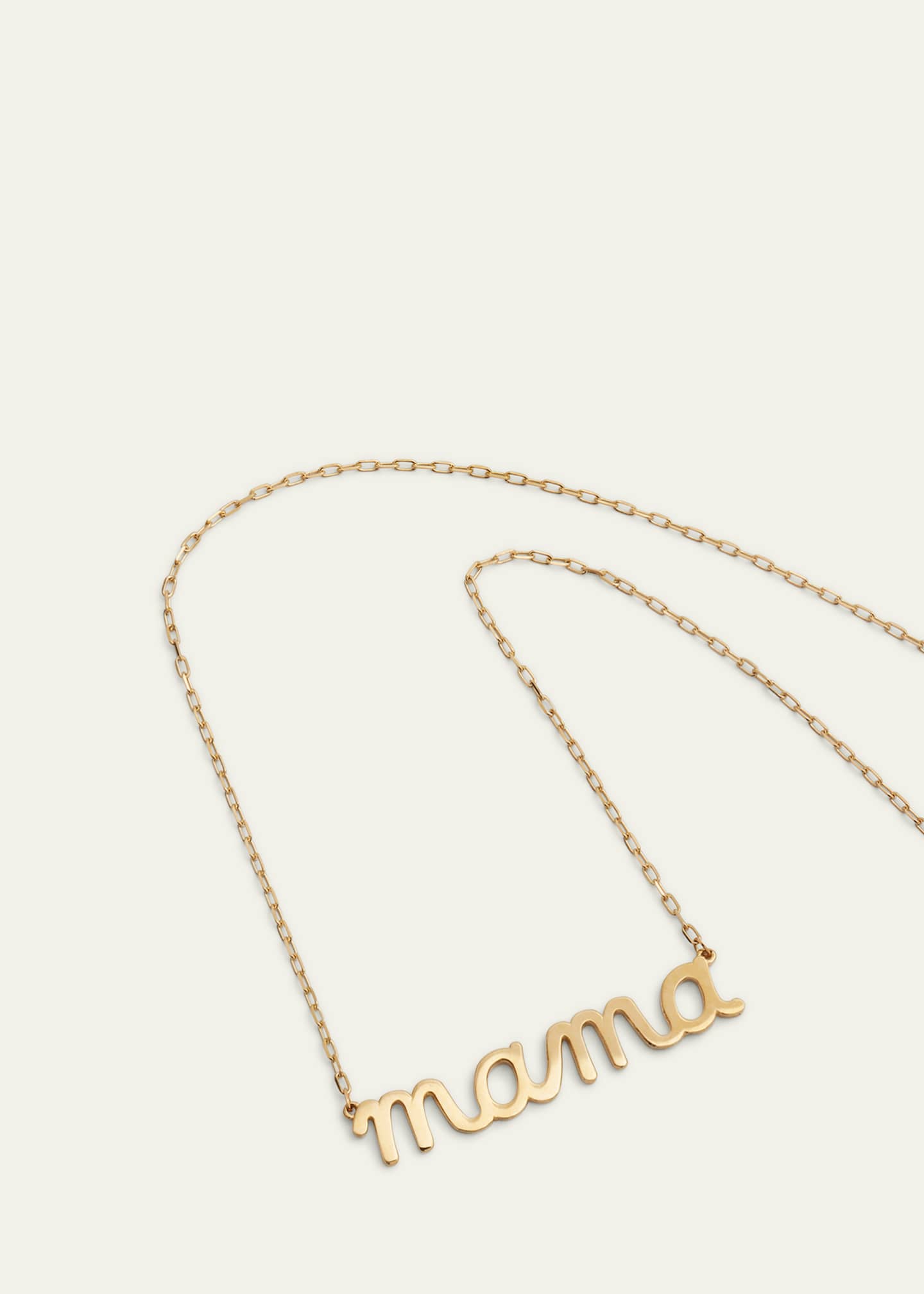 Sydney Evan 14k Gold Mama Script Necklace Image 3 of 4