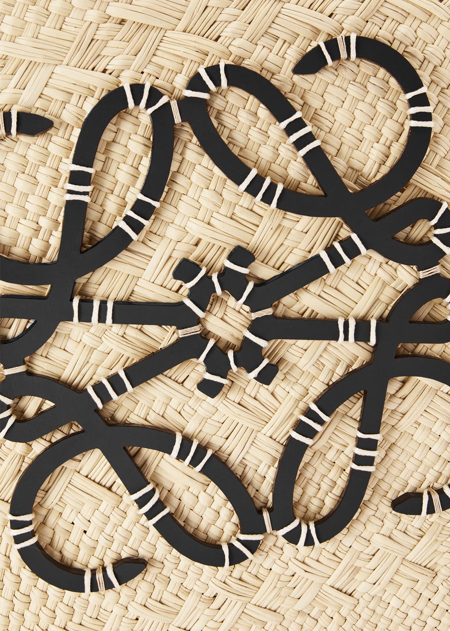 Loewe x Paula's Ibiza Anagram Basket Bag in Iraca Palm with Leather Handles Image 6 of 6