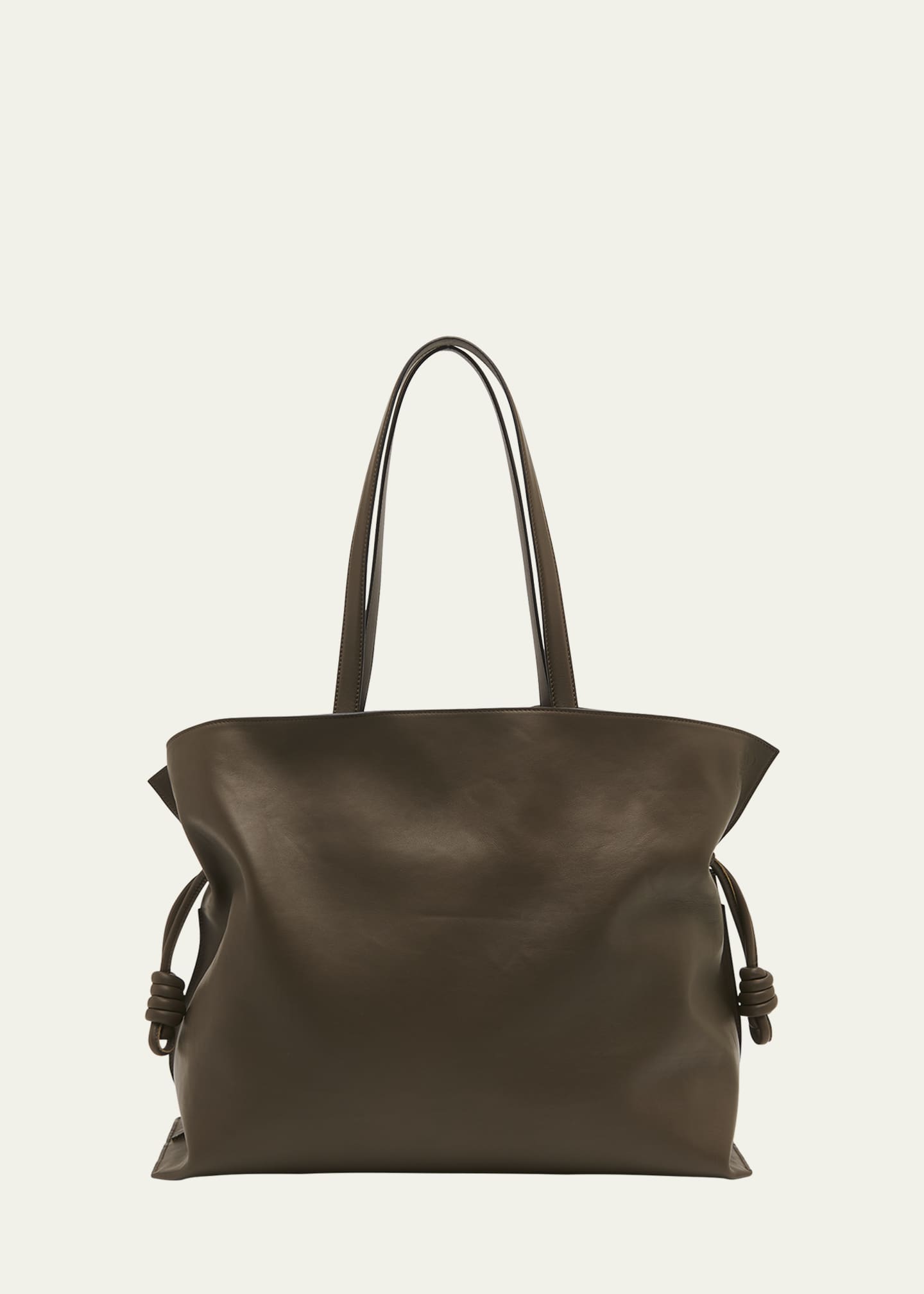 Loewe Flamenco XL Nappa Leather Shoulder Bag Dark Khaki Green