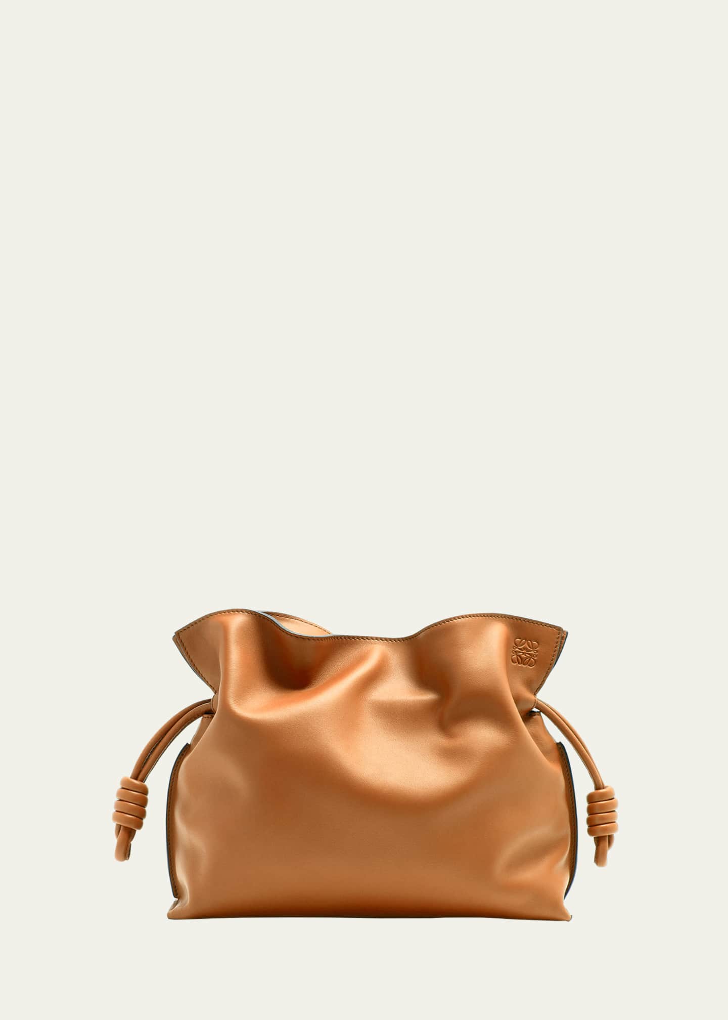 Loewe Flamenco Clutch Bag in Napa Leather with Blind Embossed Anagram Image 1 of 5