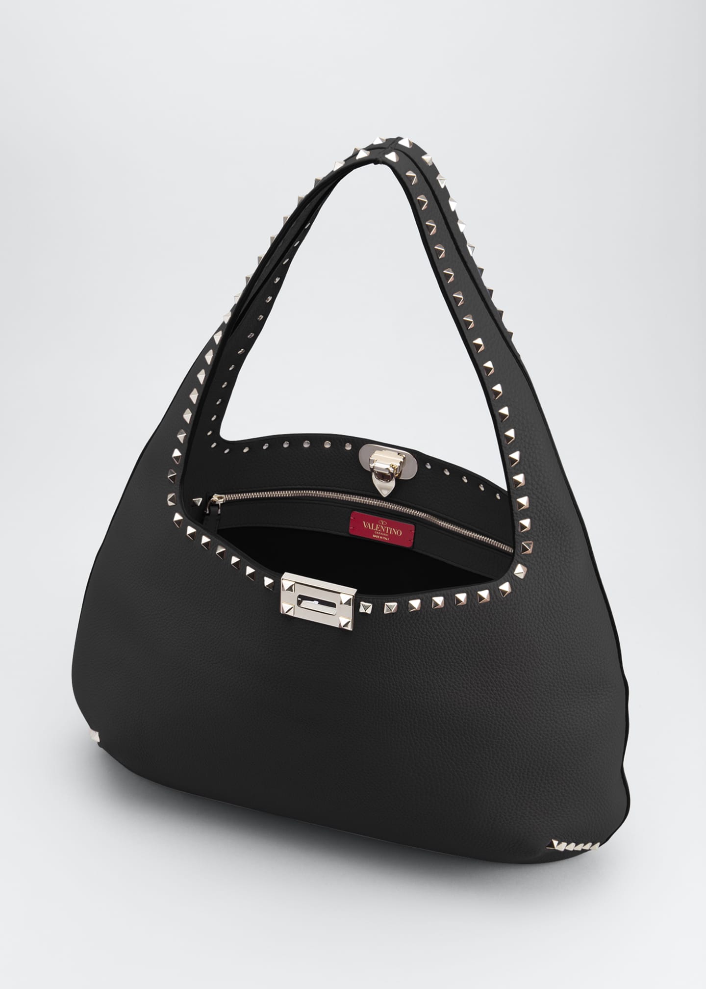 valentino rockstud hobo large
