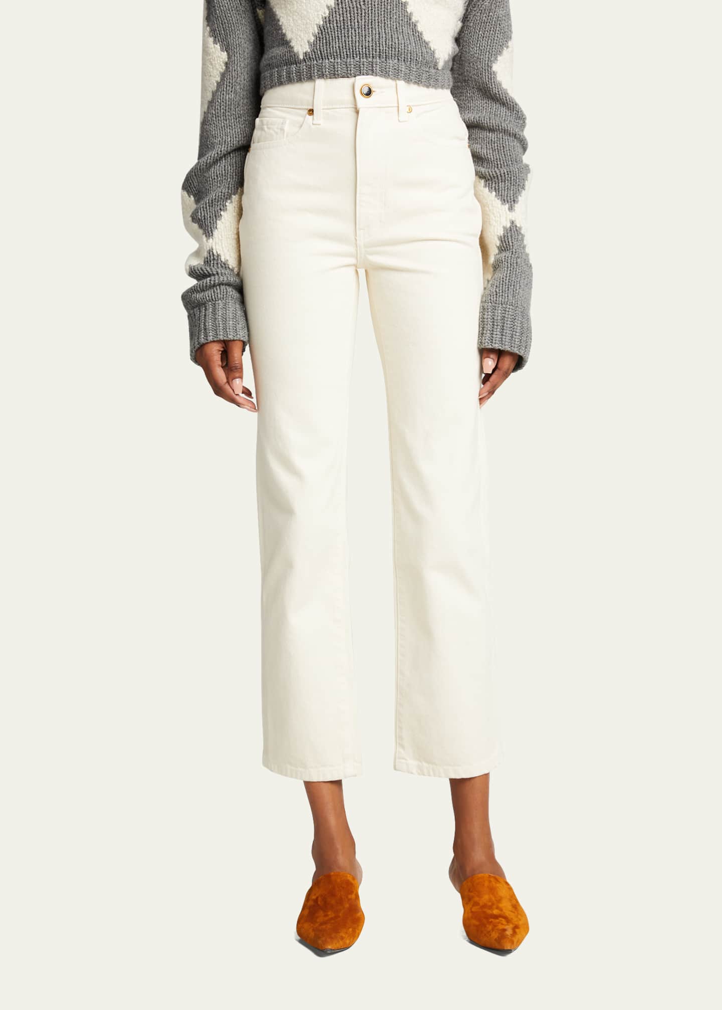 Khaite Abigail Straight-Leg Jeans Image 4 of 5