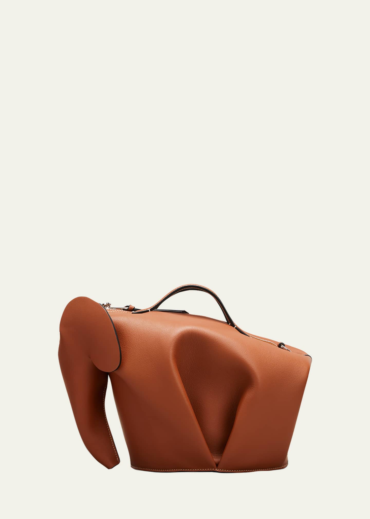 Shop LOEWE Mini Elephant Leather Crossbody Bag