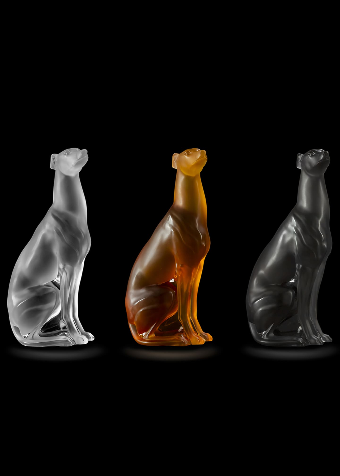 Lalique Clear Greyhound Sculpture Image 2 of 2