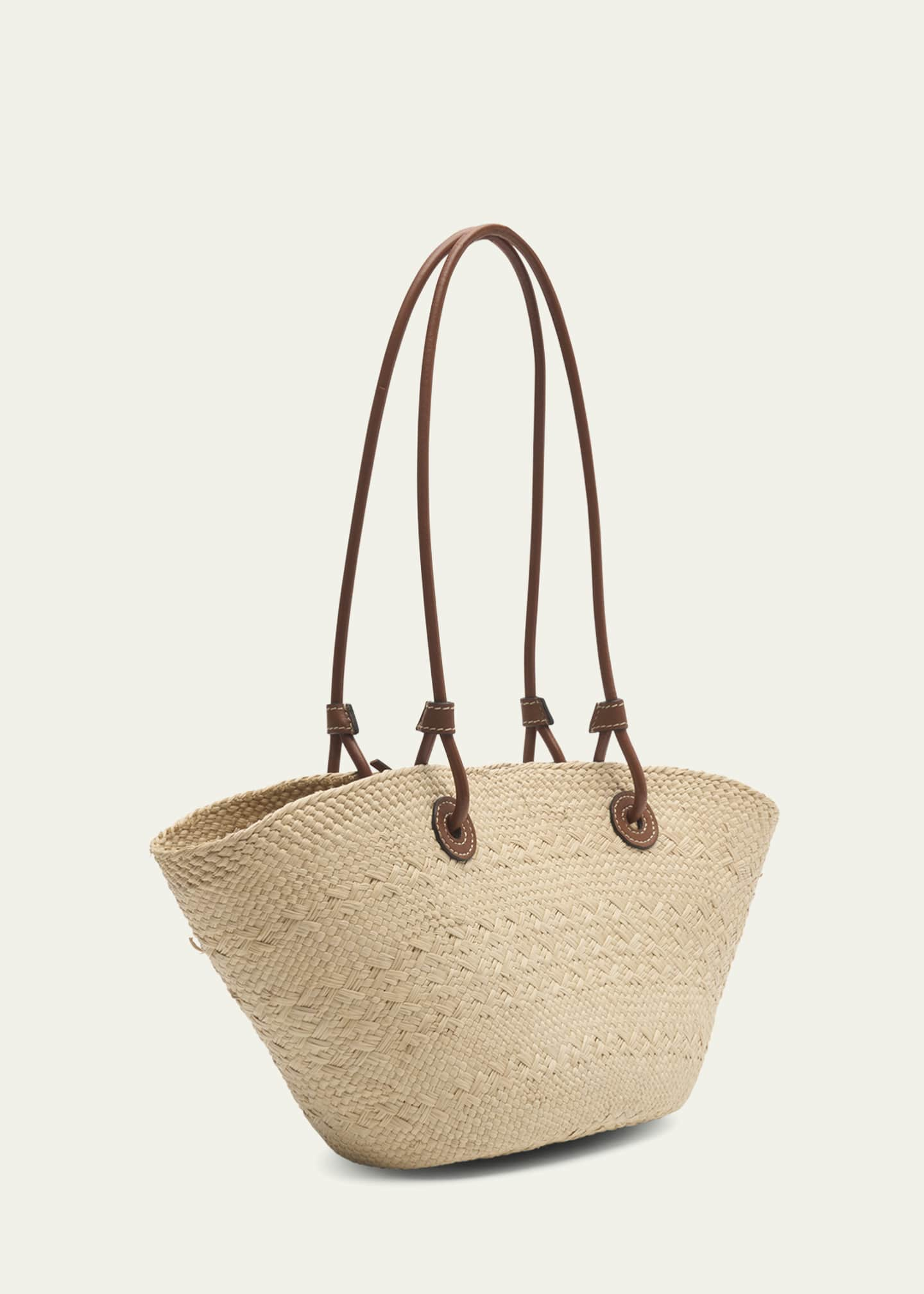 Paulas Ibiza Anagram Woven Basket Bag in Beige - Loewe