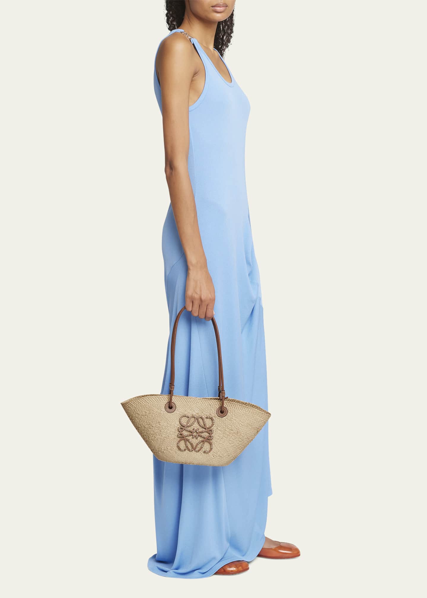 Loewe small 2025 straw tote