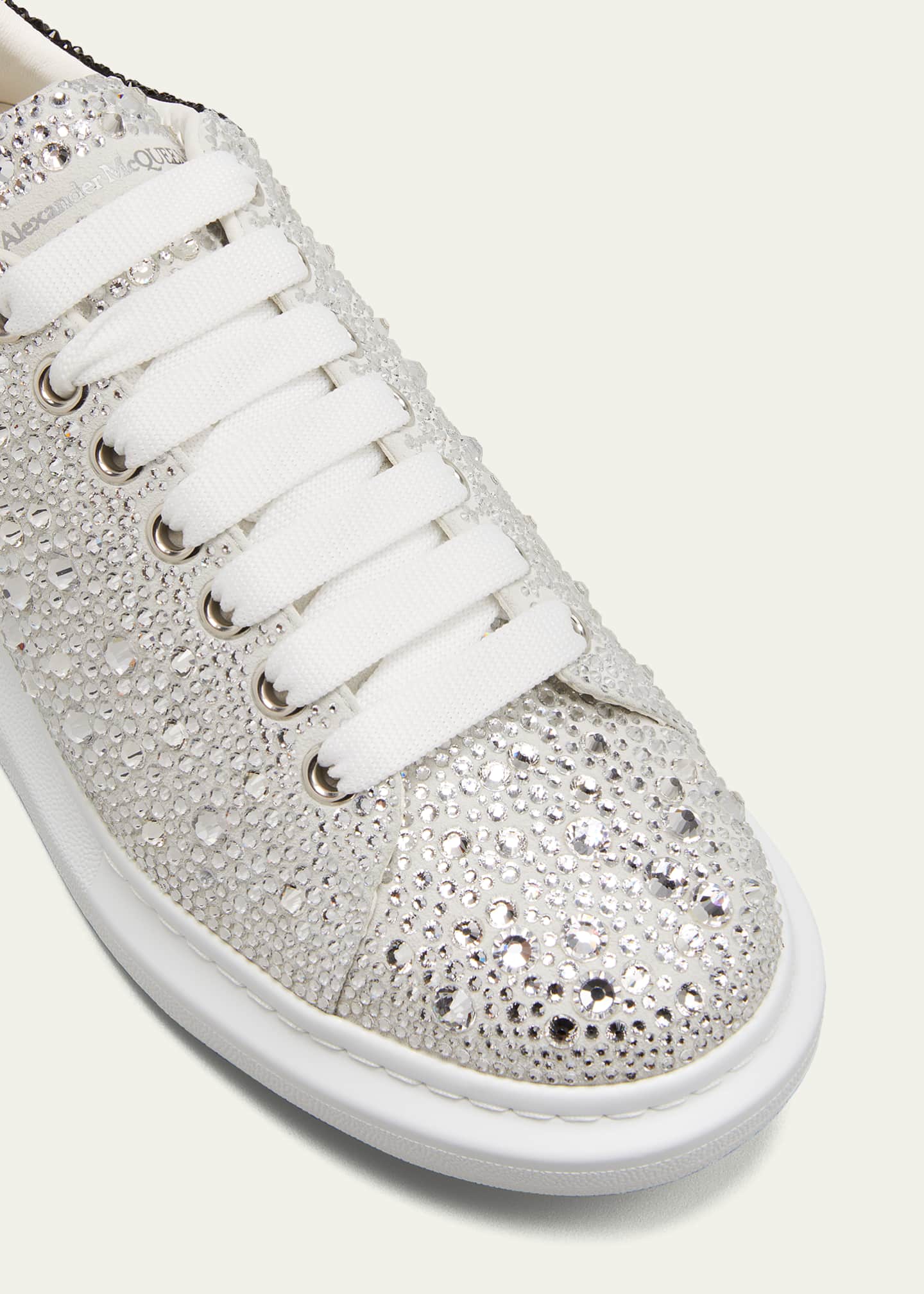 Alexander McQueen Men s Oversized Larry Allover Crystal Platform