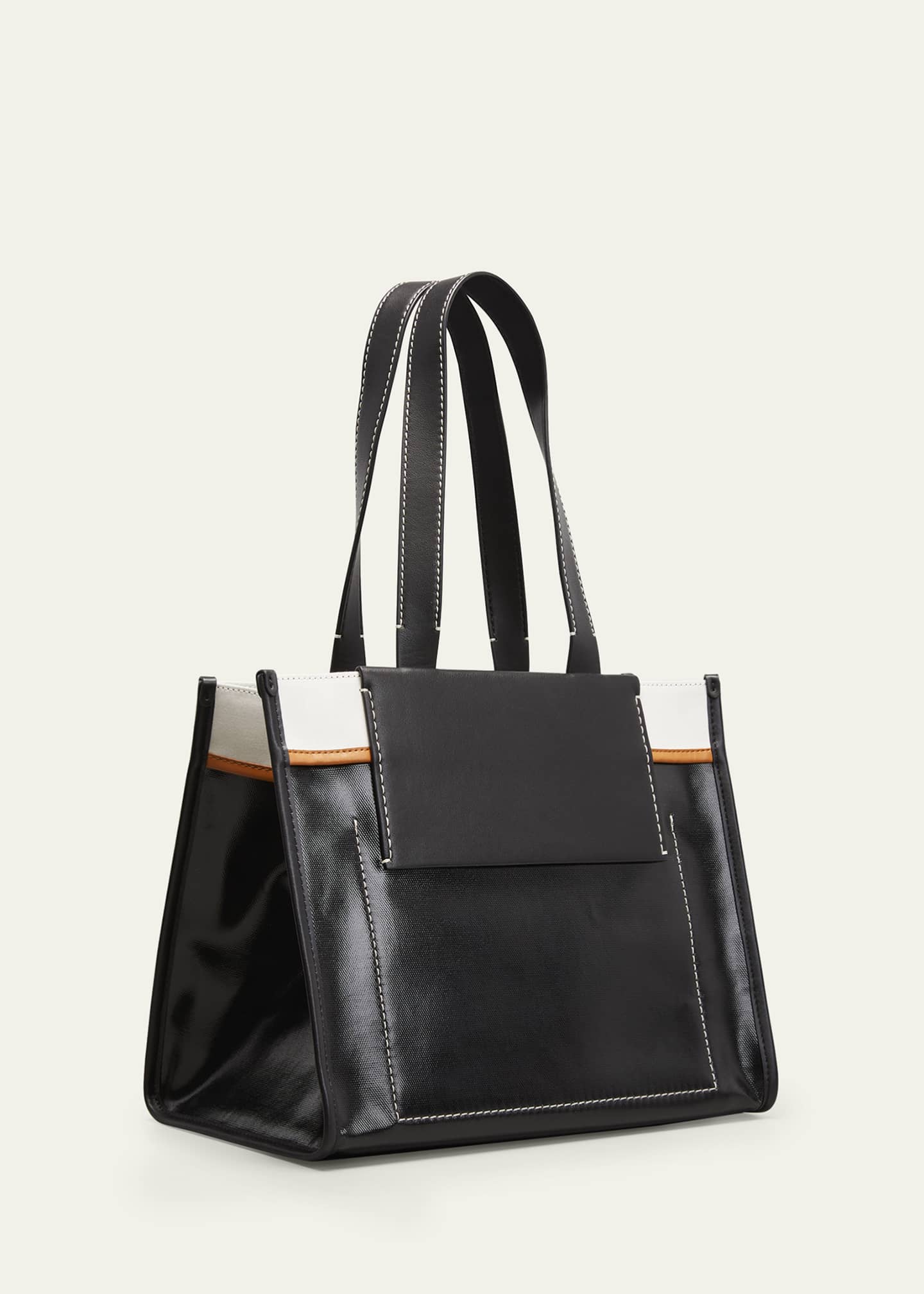 Proenza Schouler White Label Large Morris Coated Canvas Tote