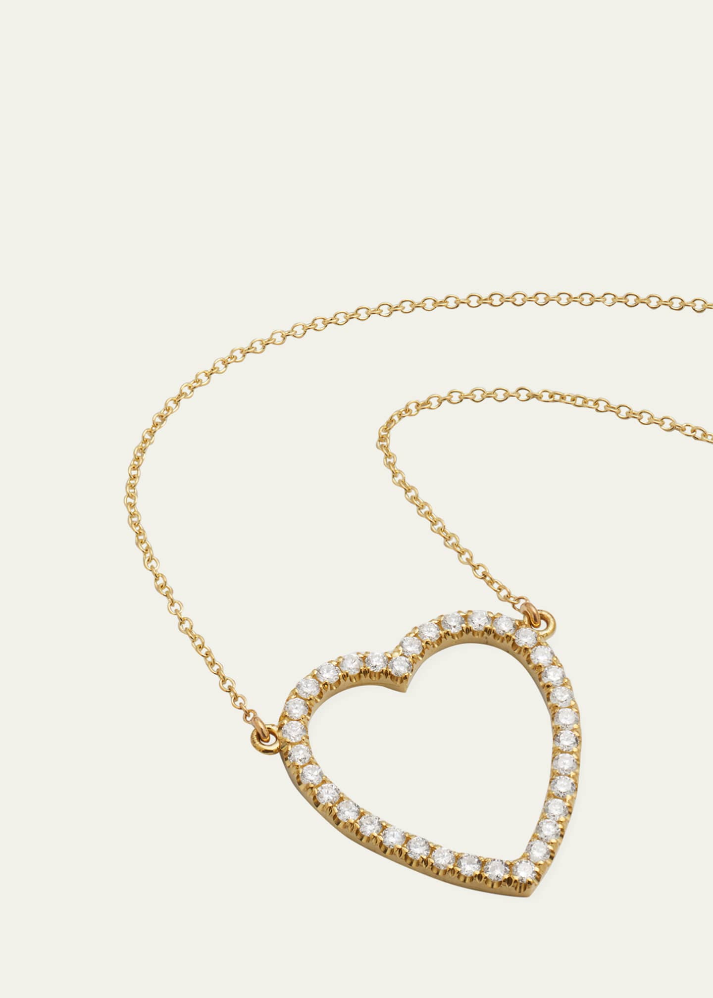 Jennifer Meyer Large Open Heart Necklace Image 3 of 4