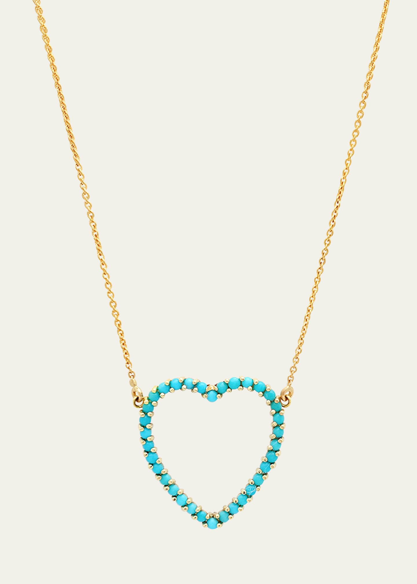 Jennifer Meyer Large Open Heart Necklace