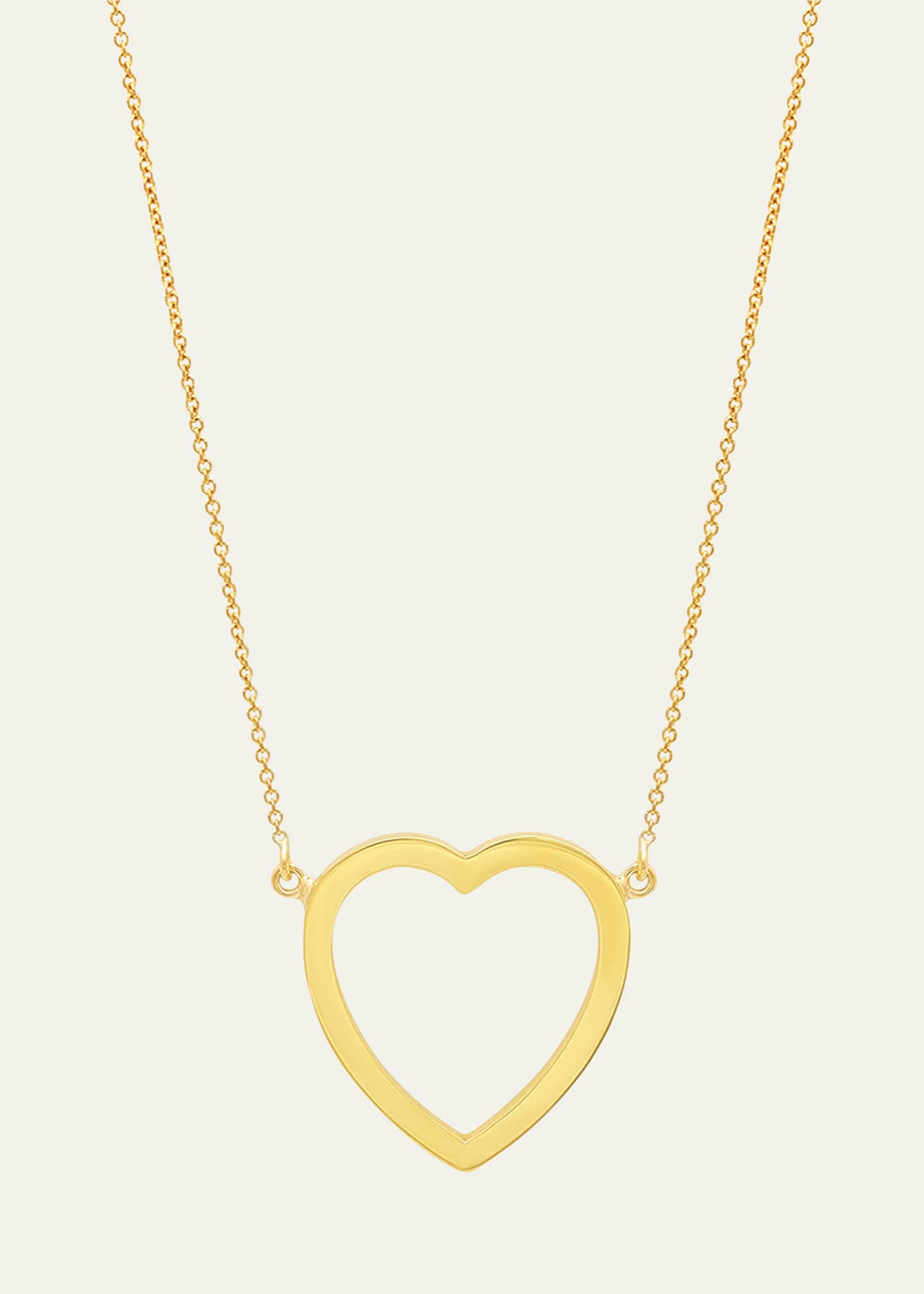 Jennifer Meyer Large Open Heart Necklace Image 1 of 2