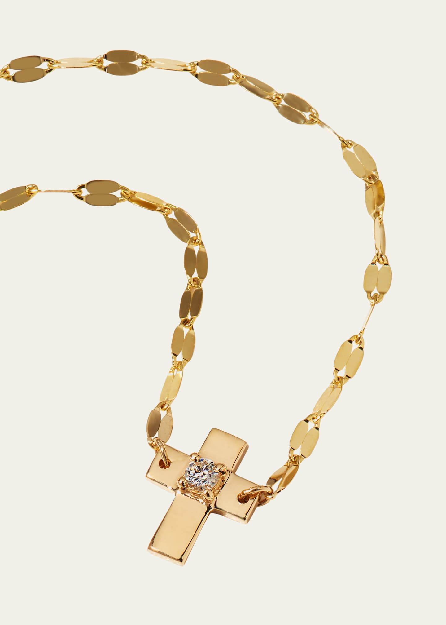 Lana Solo Mini Cross Pendant Necklace Image 3 of 4