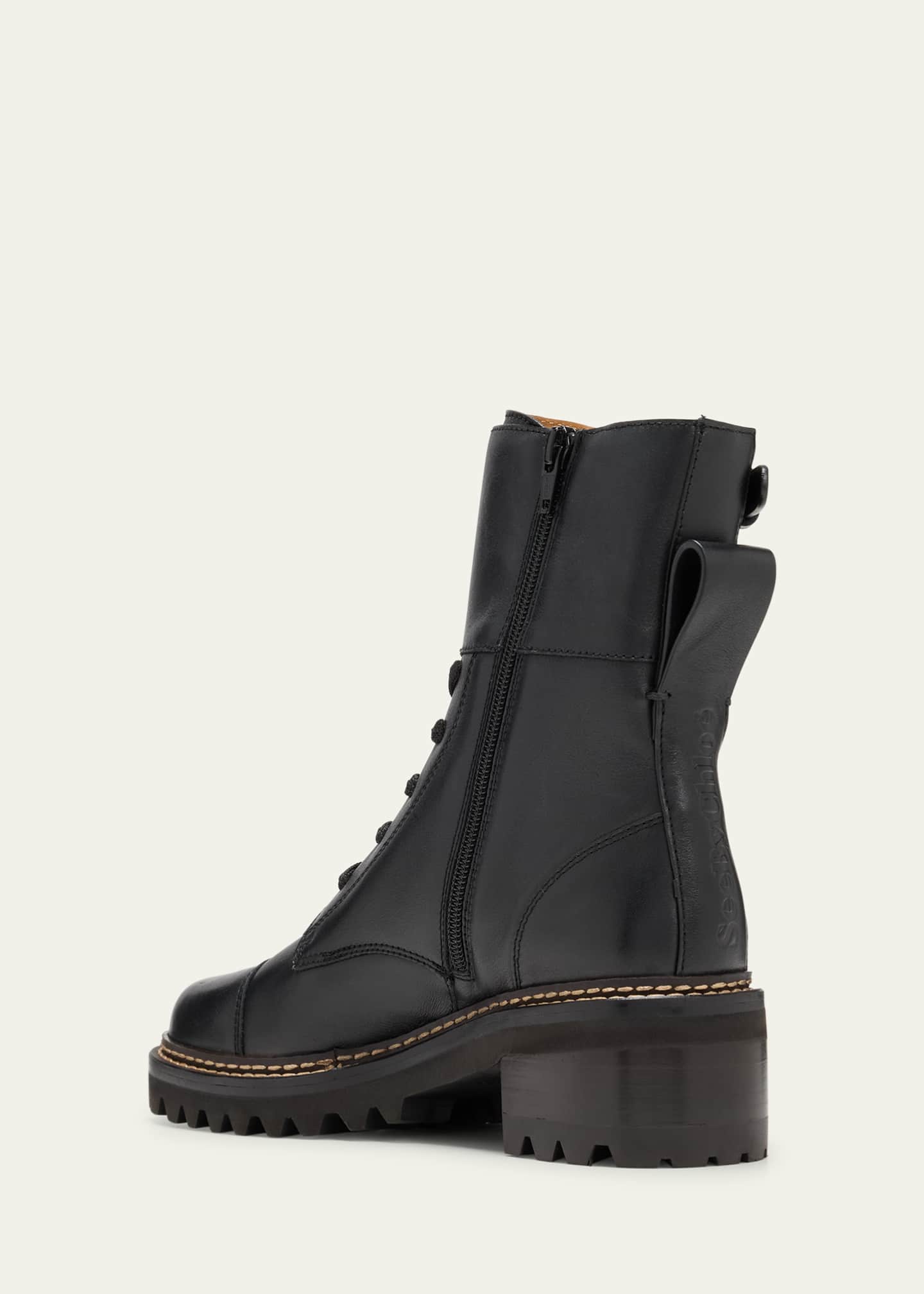 See by chloé combat ankle boot top