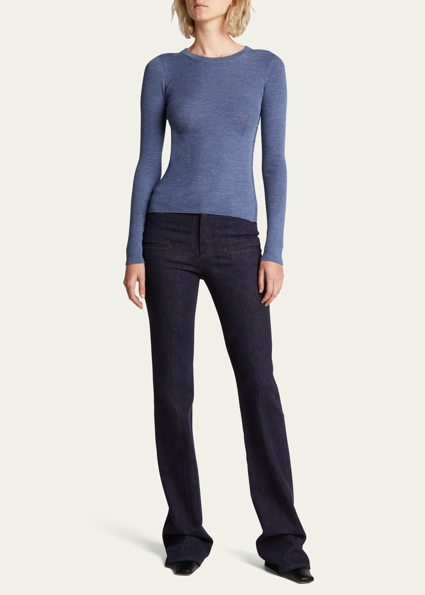 Altuzarra Flared Denim Pants Image 2 of 5