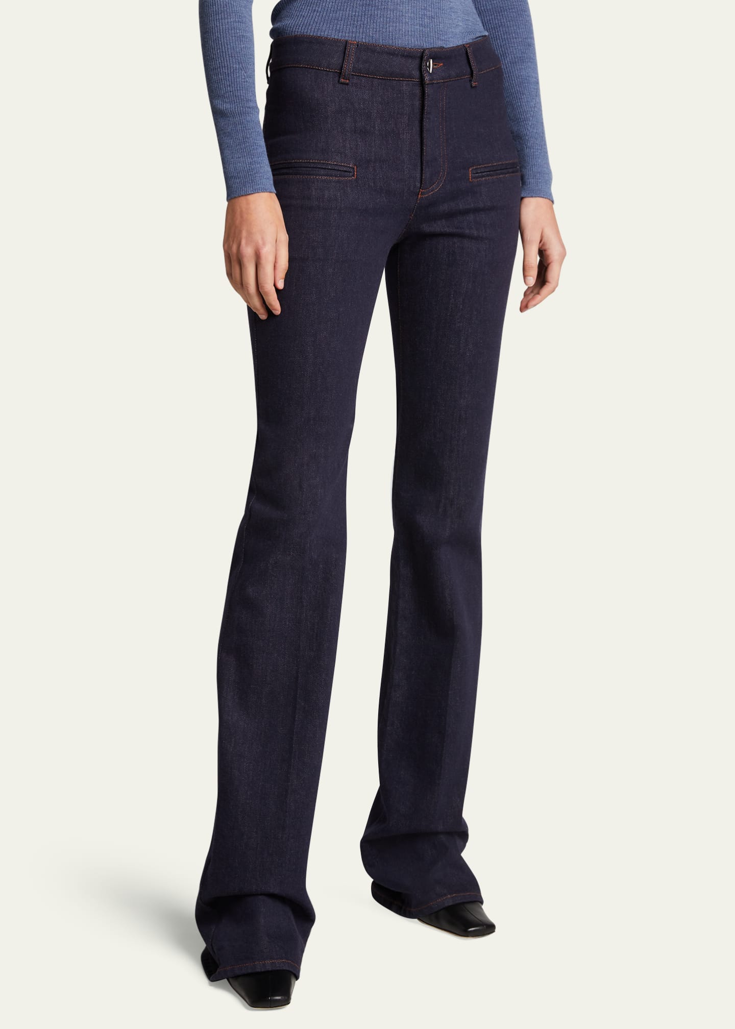 Altuzarra Flared Denim Pants Image 4 of 5
