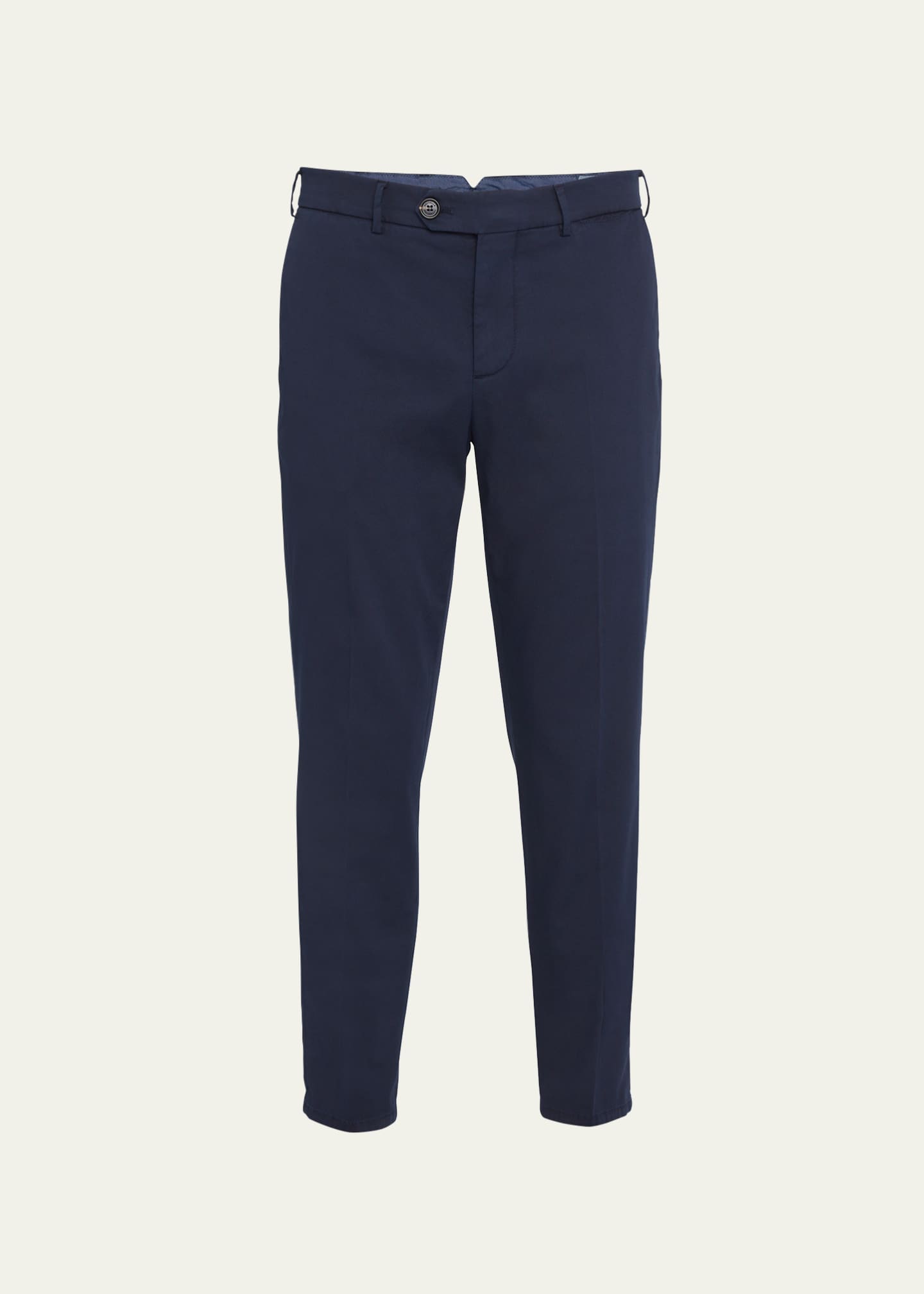Brunello Cucinelli Men's American Pima Italian-Fit Chino Trousers Image 1 of 5