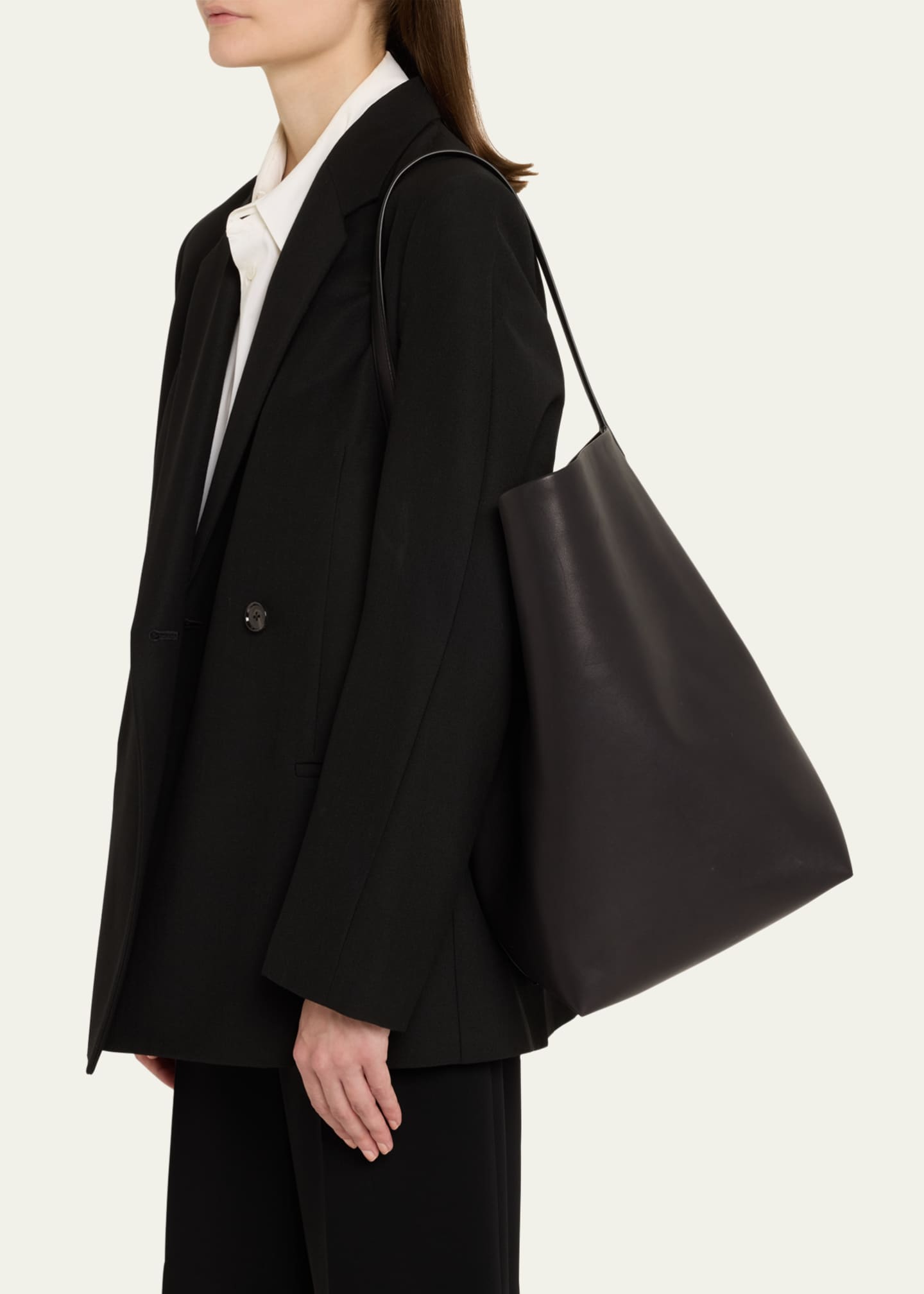 THE ROW Park North-South Tote Bag in Leather Image 2 of 6