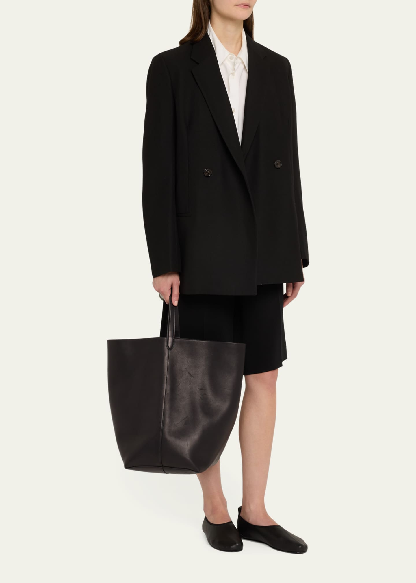 THE ROW Park North-South Tote Bag in Leather Image 5 of 6