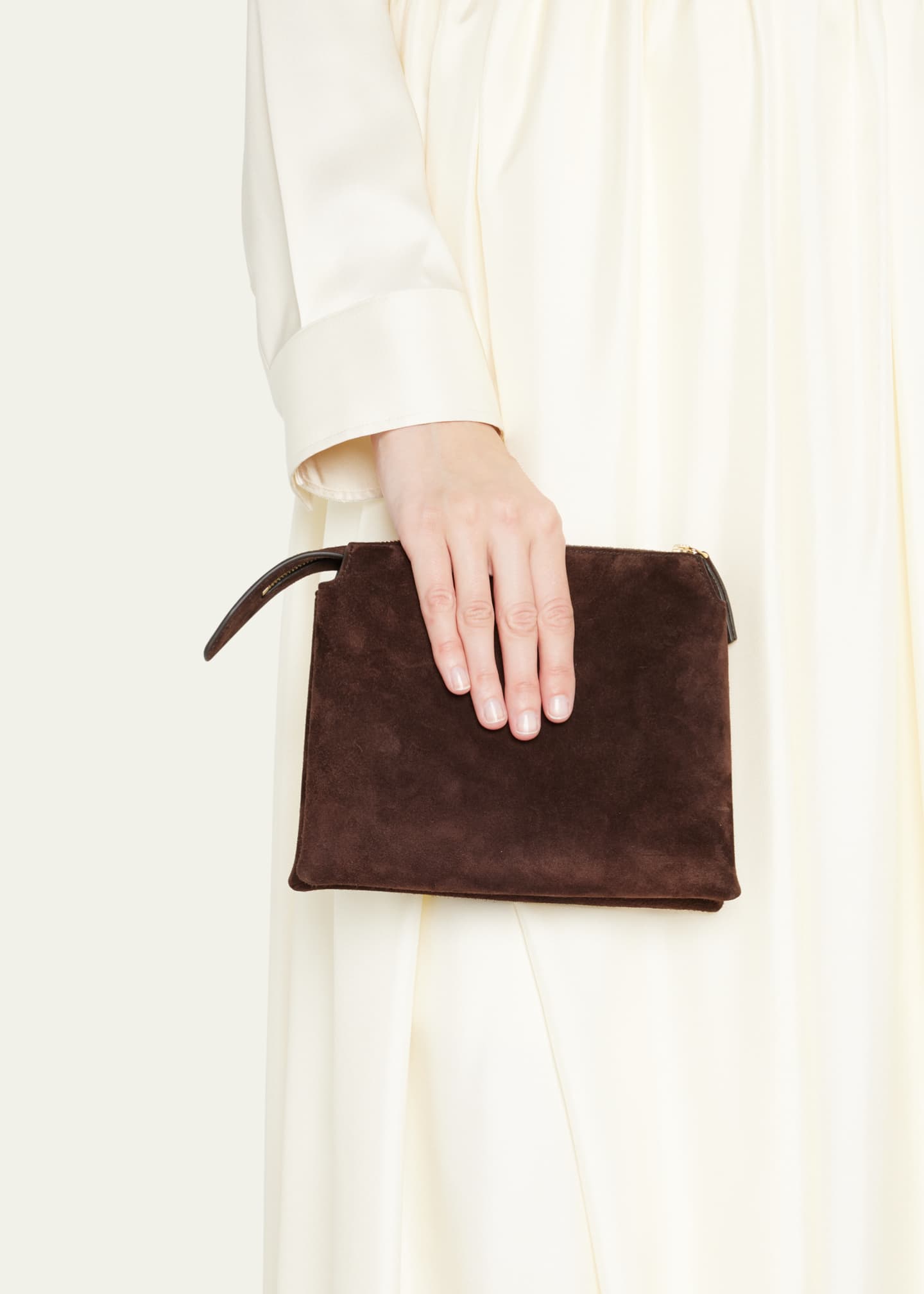 THE ROW Nu Twin Crossbody Bag in Suede