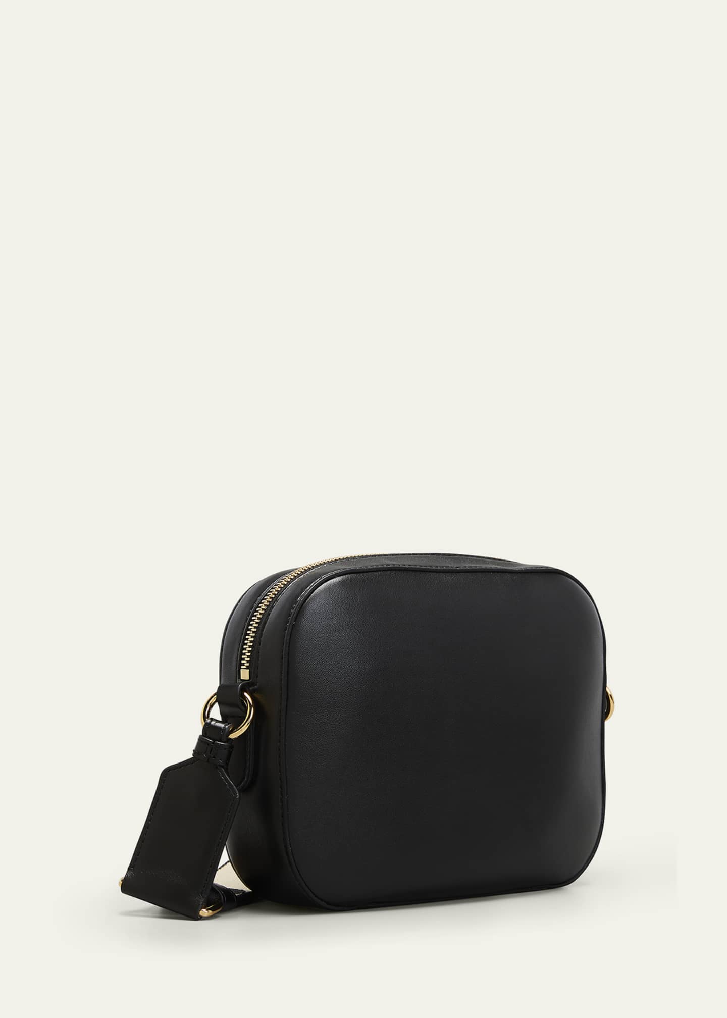 Faux leather camera discount bag