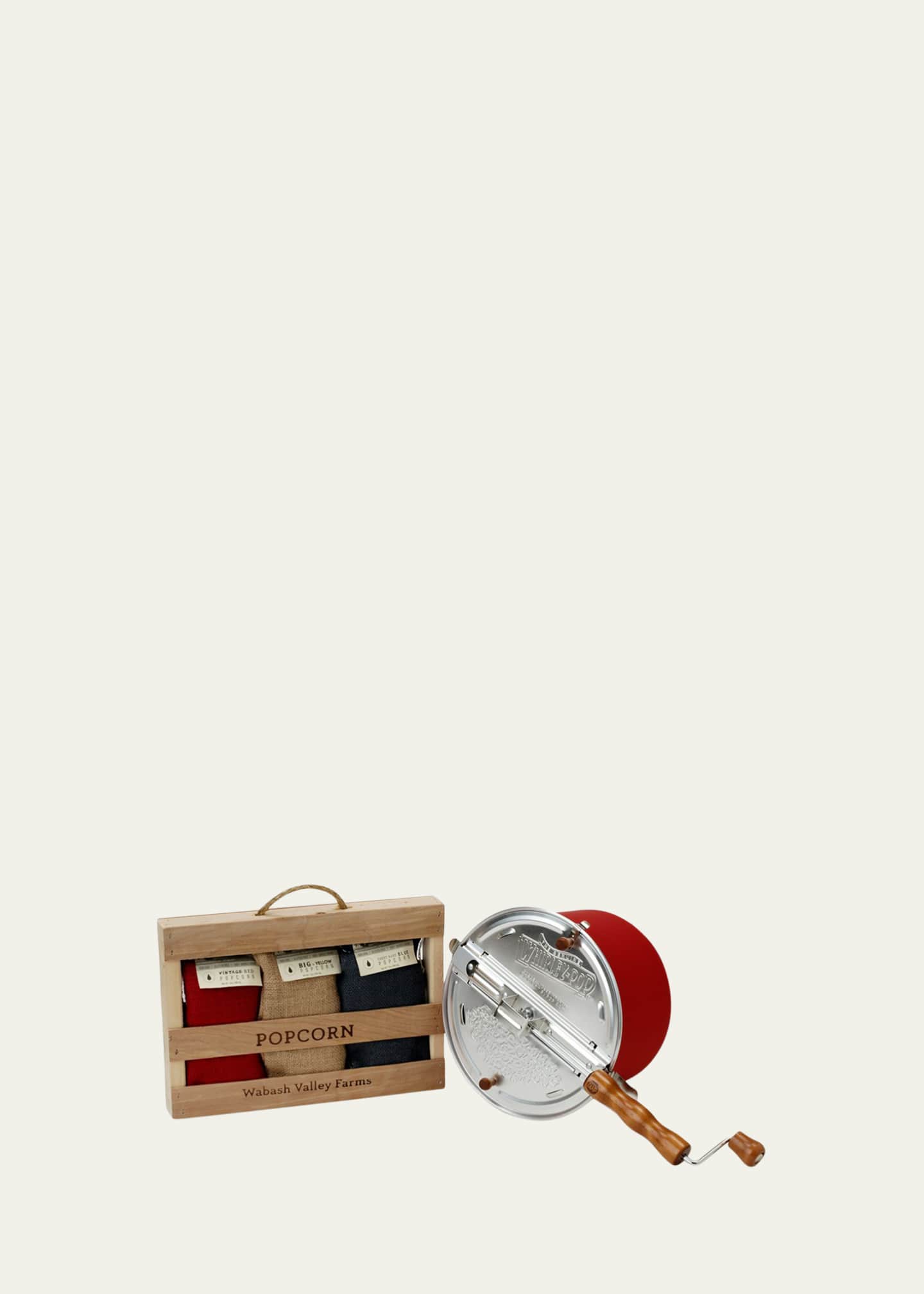 Wabash Valley Farms Red Whirley-Pop Handmade Burlap Crate Set