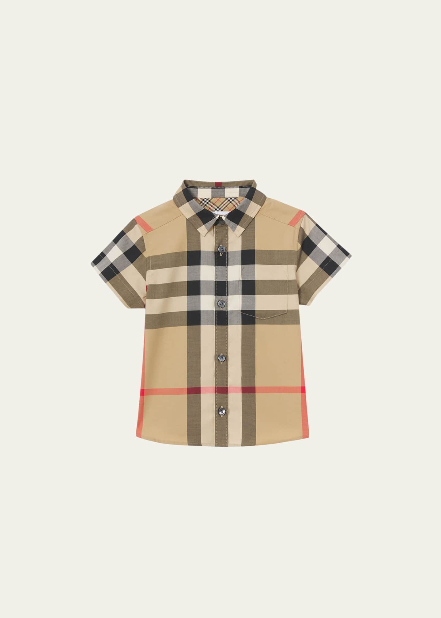 Burberry check short sleeve shirt new arrivals