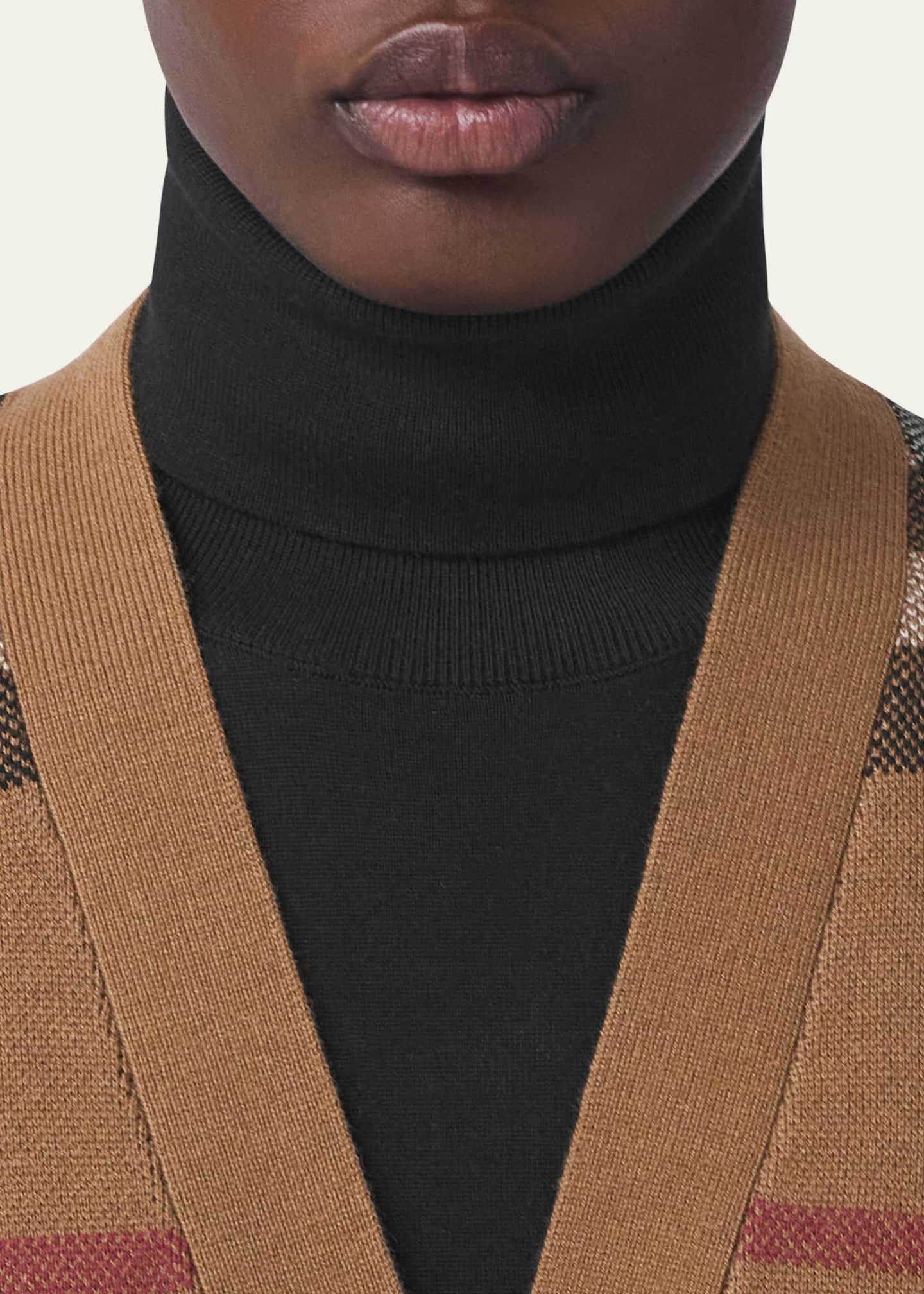 Burberry Willah Check Oversized Cardigan - Bergdorf Goodman