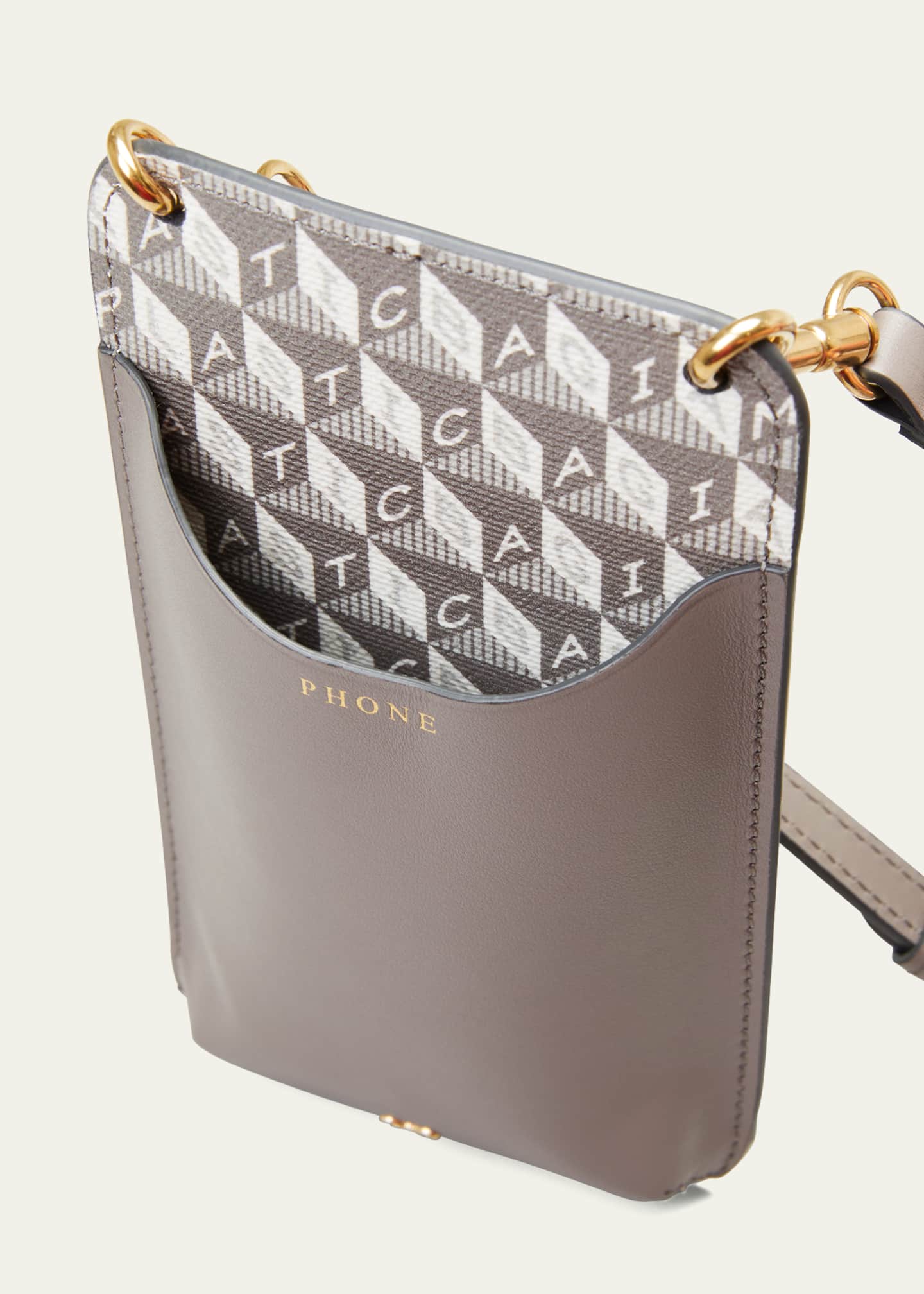 Anya Hindmarch I Am a Plastic Bag Phone Card Case Pouch w/ Strap