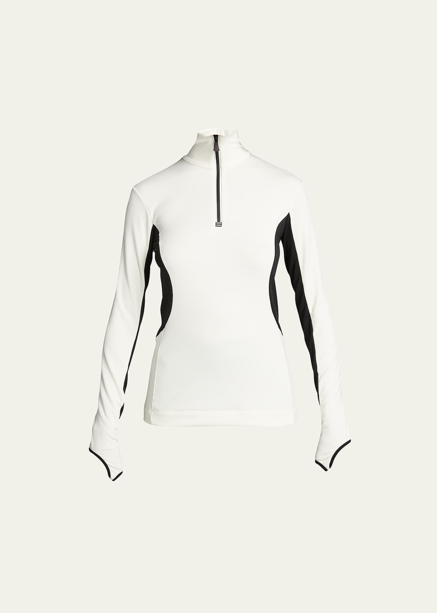 MONCLER GRENOBLE half-zip pullover スウェットシャツ Moncler Grenoble Half-Zip Pullover Sweater - Bergdorf Goodman