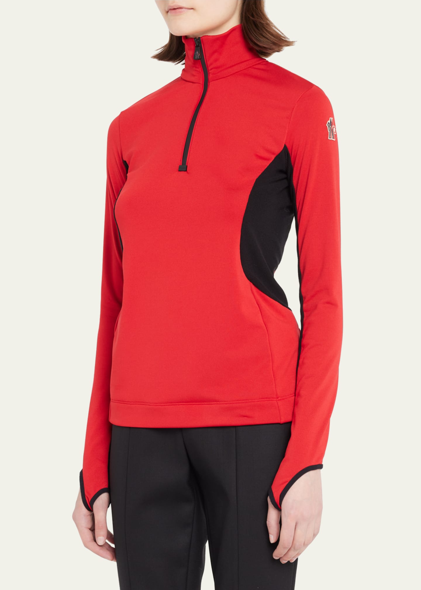 Moncler Grenoble Half Zip Pullover Sweater Bergdorf Goodman