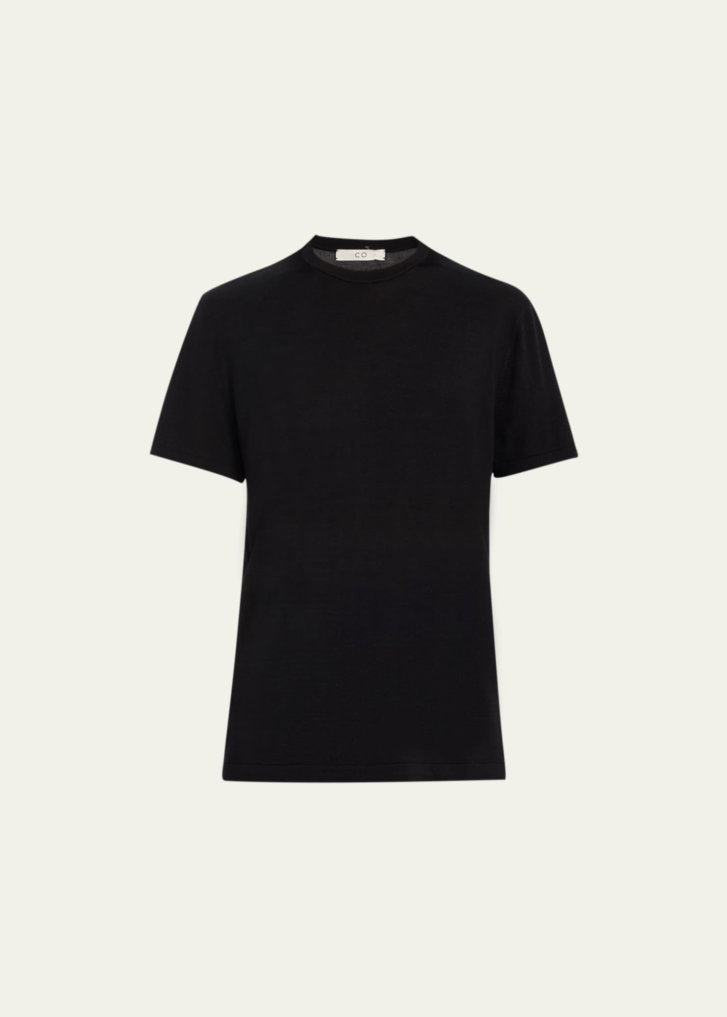 Silk knit t shirt deals