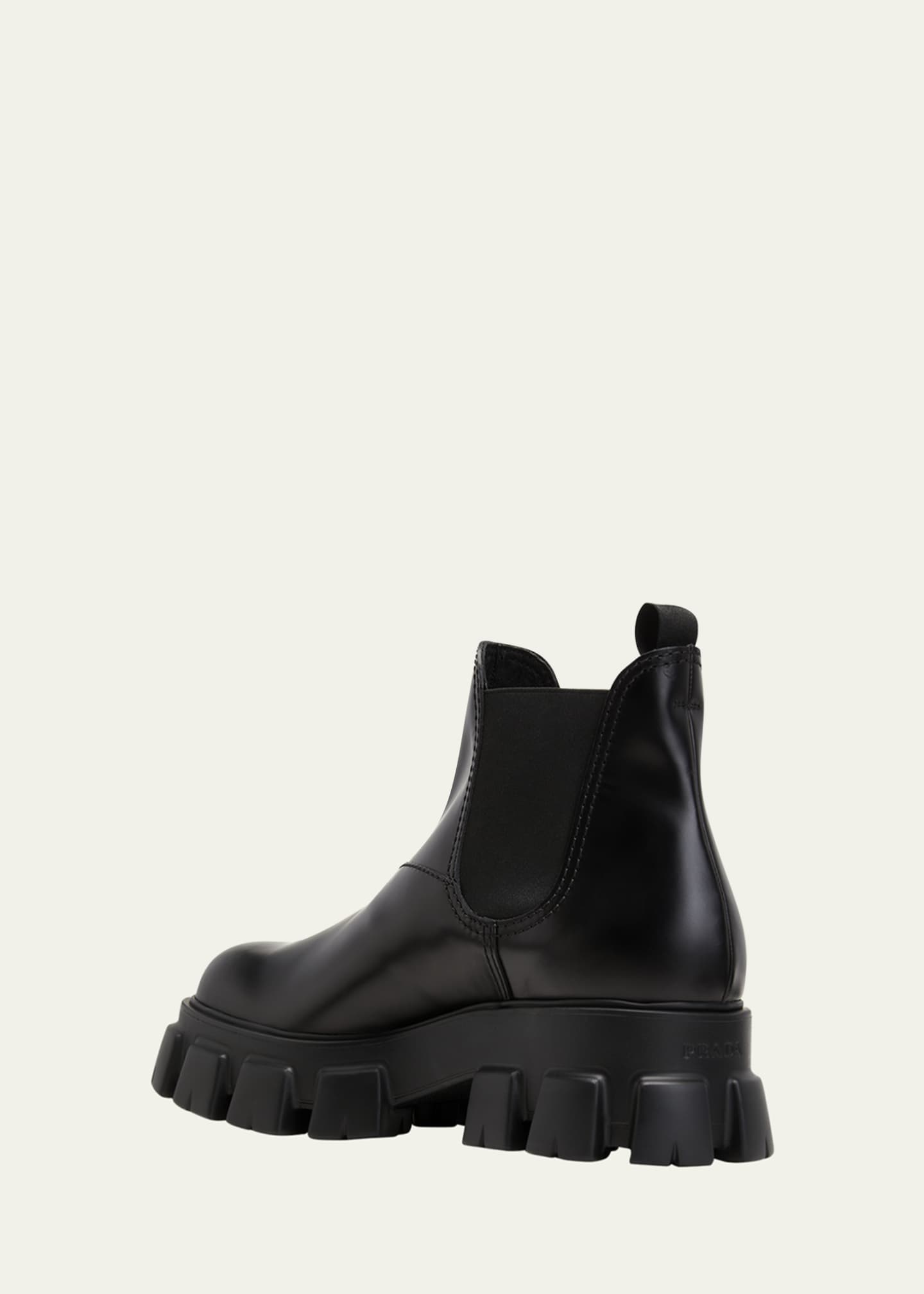 Prada Men s Monolith Brushed Leather Chelsea Boots Bergdorf Goodman