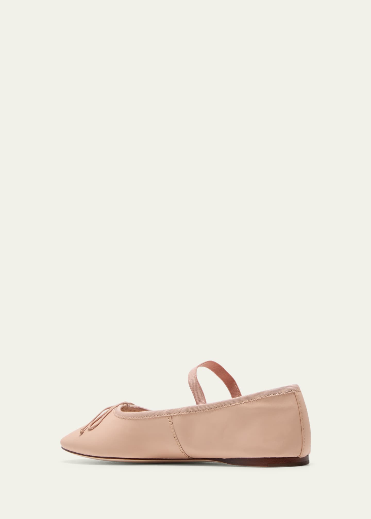 Loeffler Randall Leonie Lambskin Bow Ballerina Flats Image 4 of 5