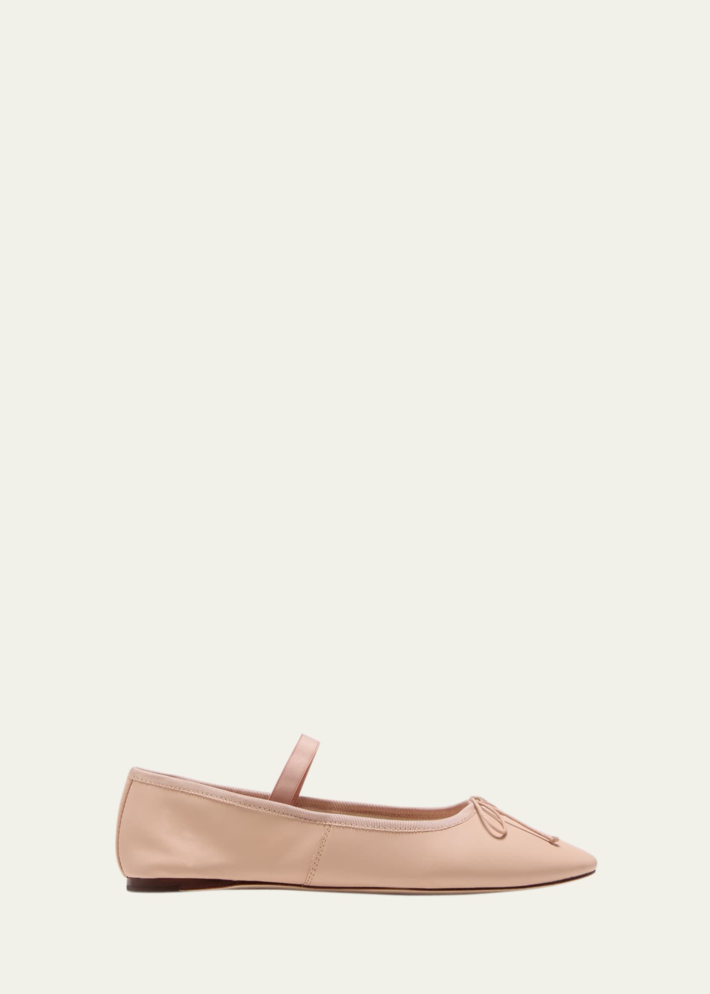 Loeffler Randall Leonie Lambskin Bow Ballerina Flats Image 1 of 5