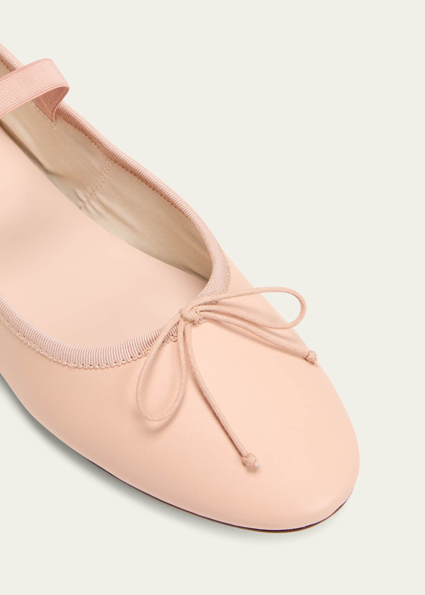 Loeffler Randall Leonie Lambskin Bow Ballerina Flats Image 5 of 5